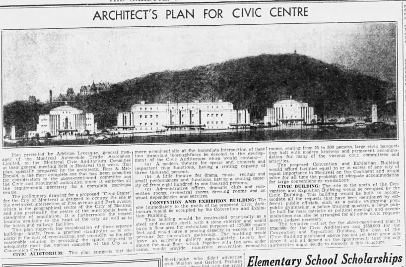 Civic Centre, 1937