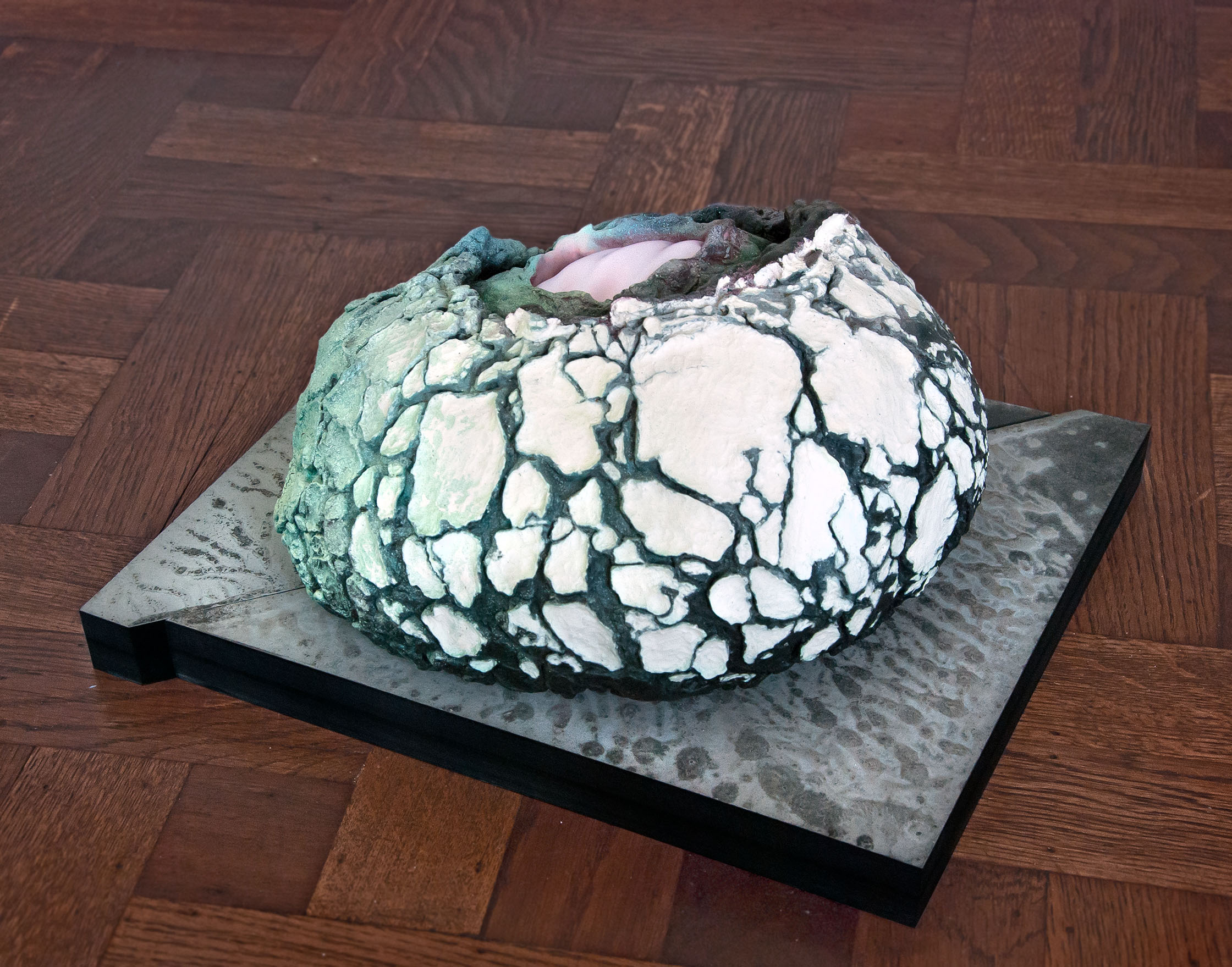 Grauwe Korstblob met Maagdelijk Aardsatijn2017