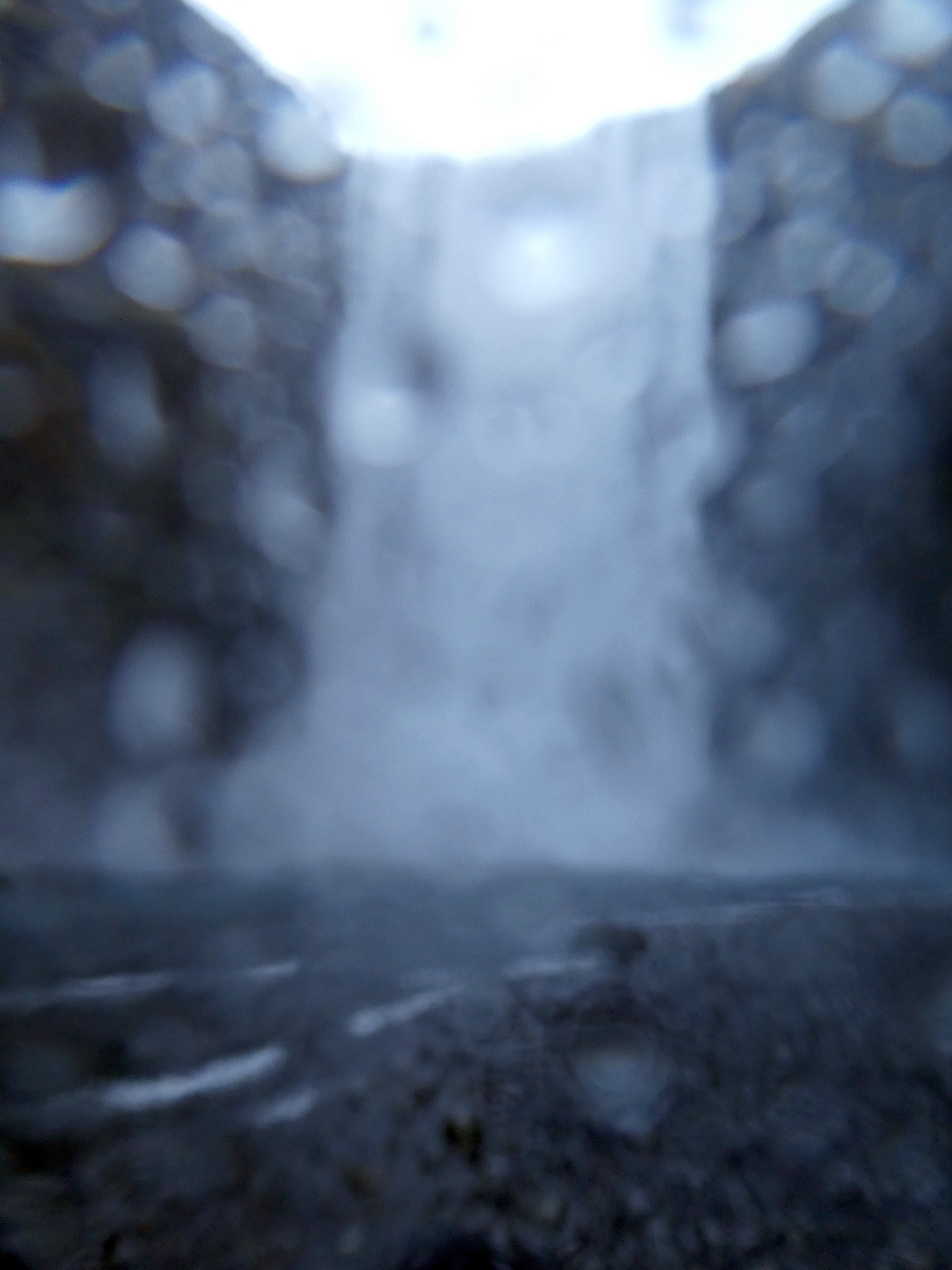 Out-of-focus Skógafoss