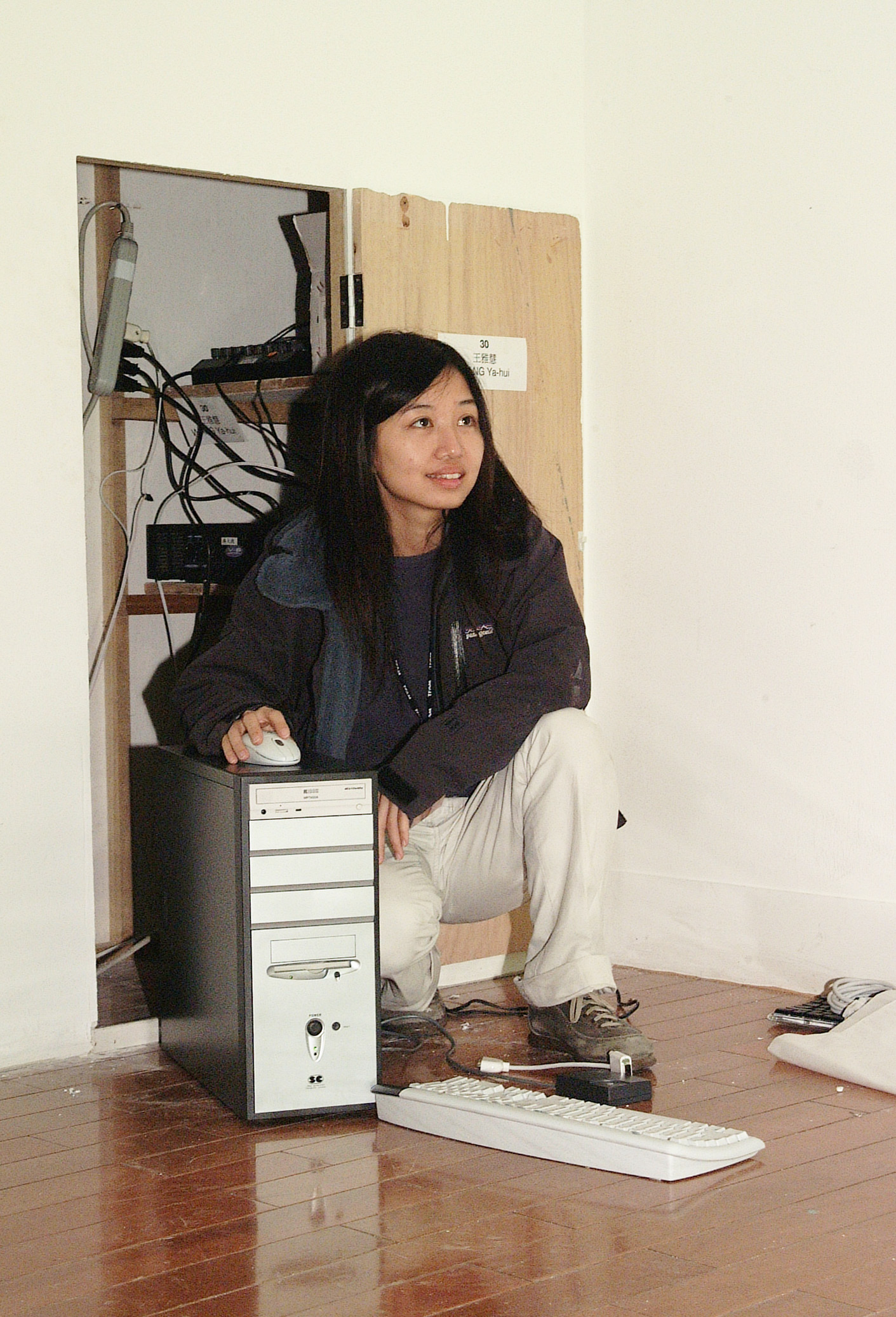 2002年台北市立美術館雙年展佈展現場，台北市立美術館攝影