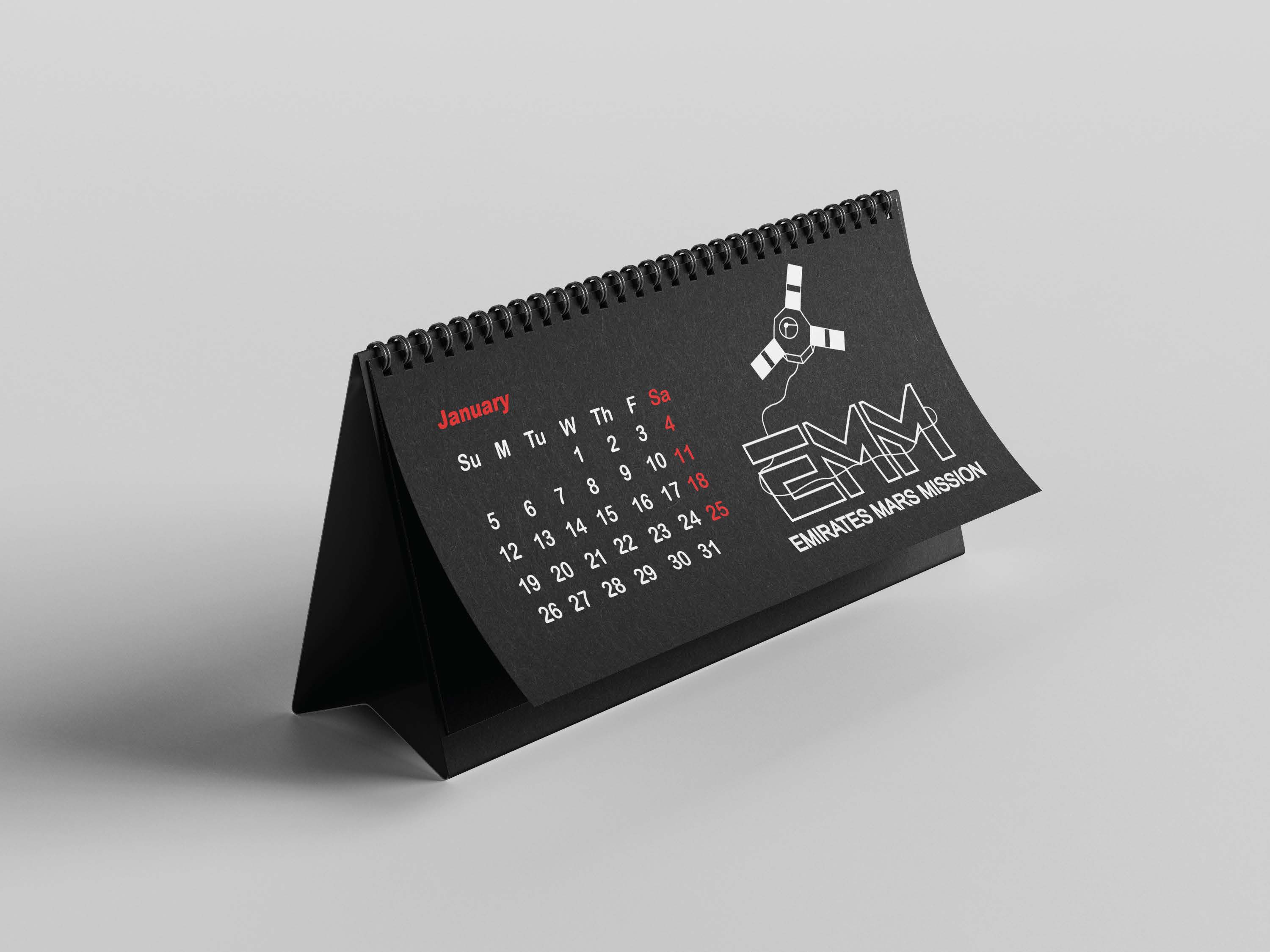 Calendar mock-up
