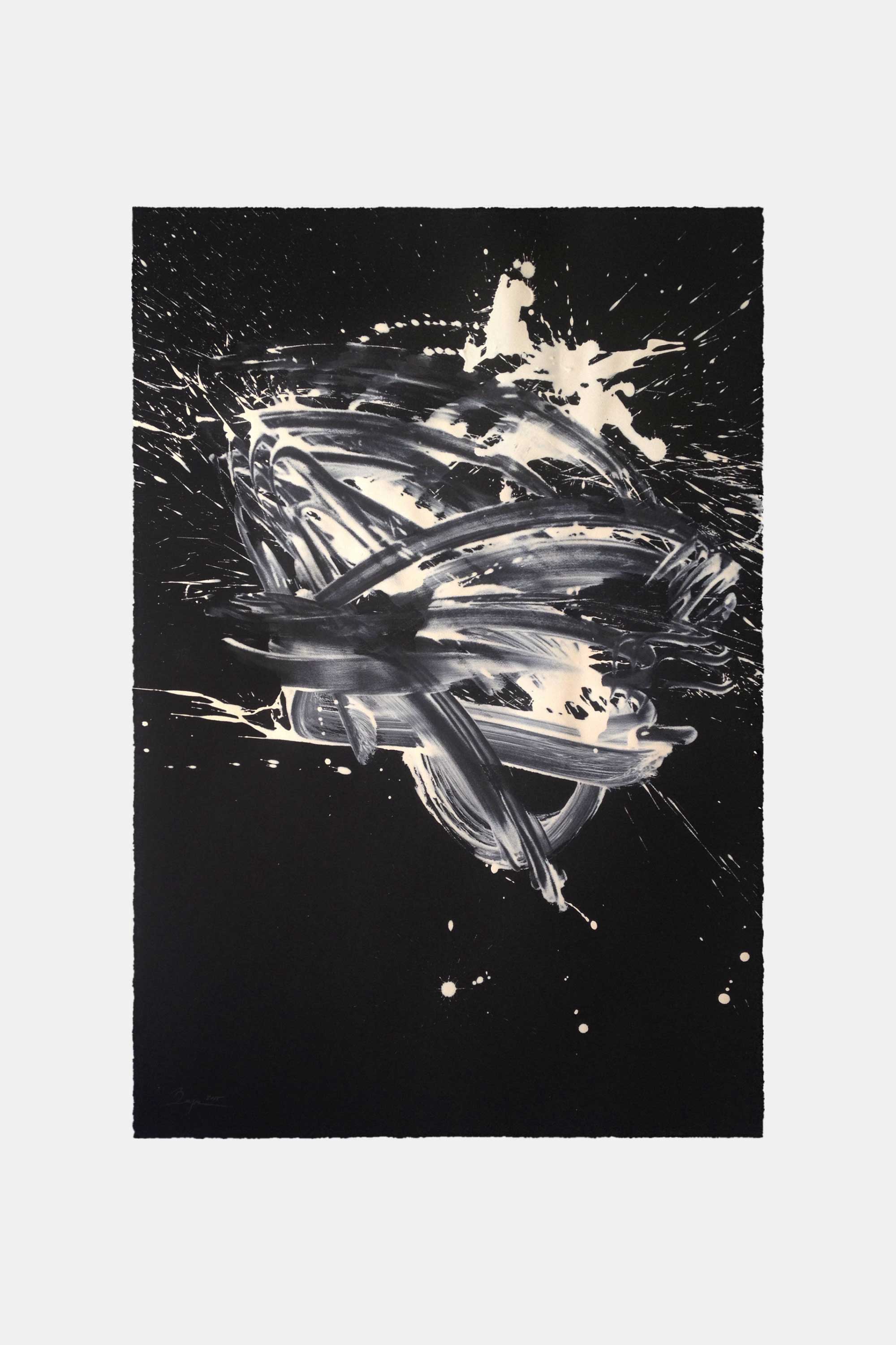 Untitled, Acrylic paint on paper. 76&#160;×&#160;112&#160;cm.