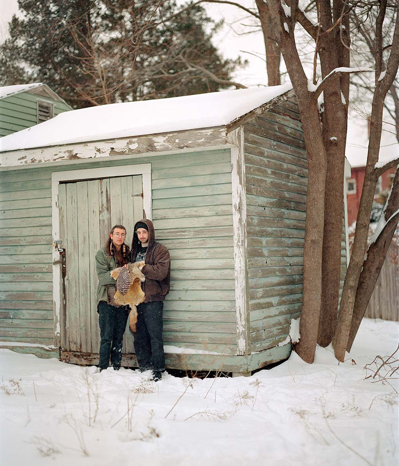 Charlie and Ash Holding Handsarchival inkjet print, foamcore, 15x 17.5 inches, 2021