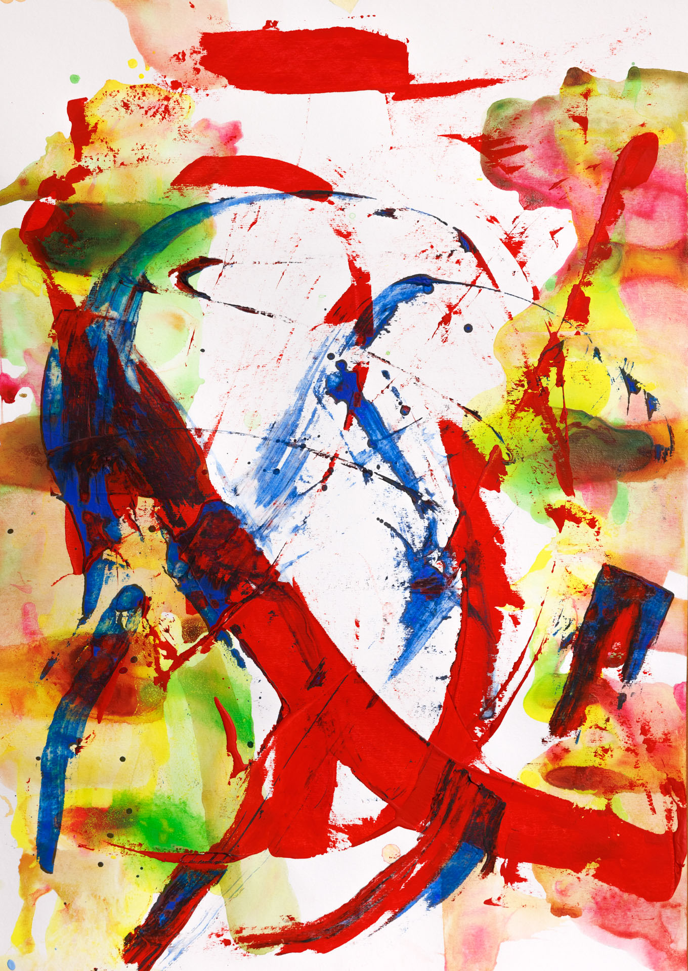 o. T.Acryl auf PapierDIN A2