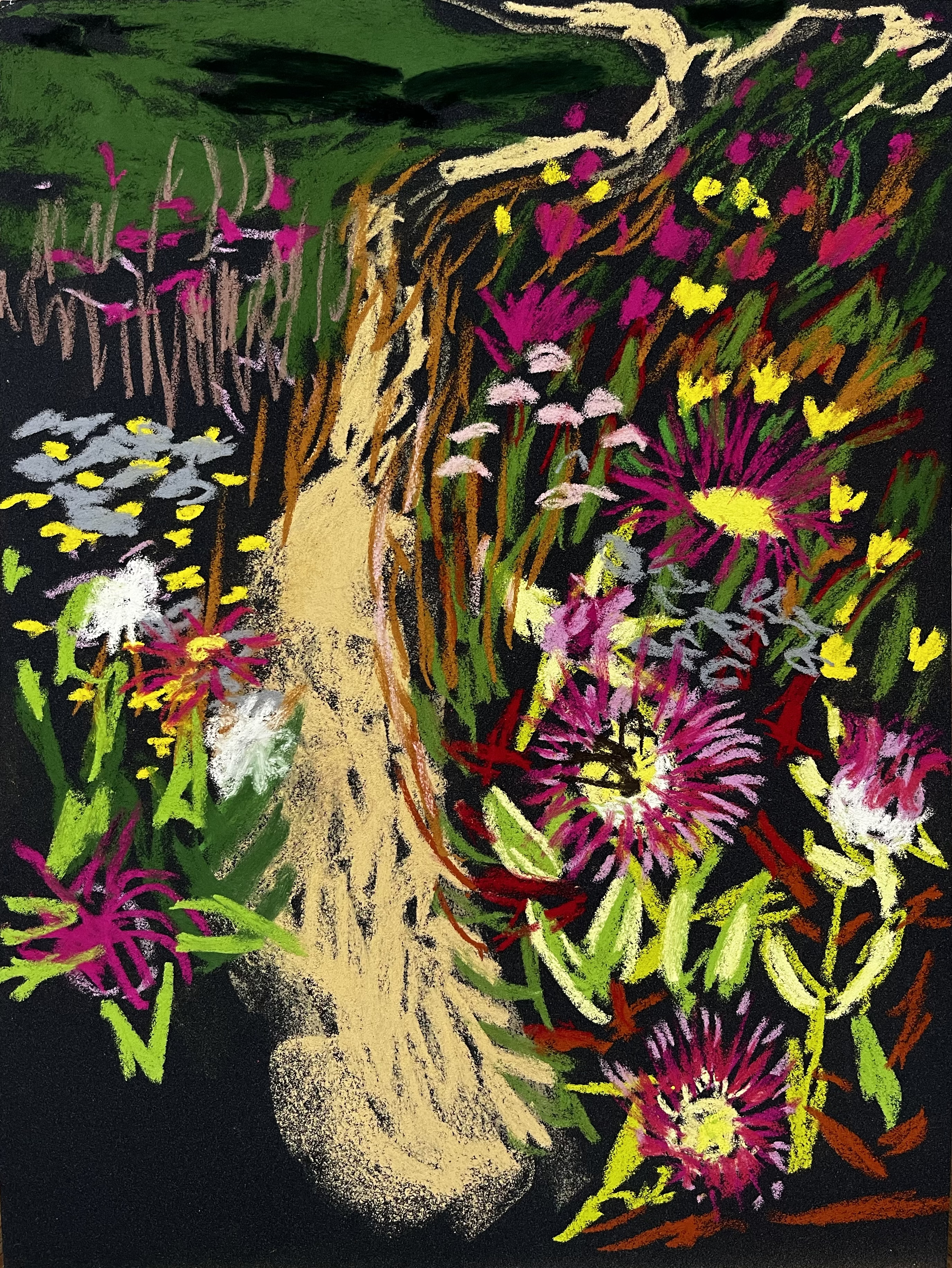 Pink Path at Algarve, 2023Pastel on paper15 3/4 x 11 4/5 in.40 x 30 cm