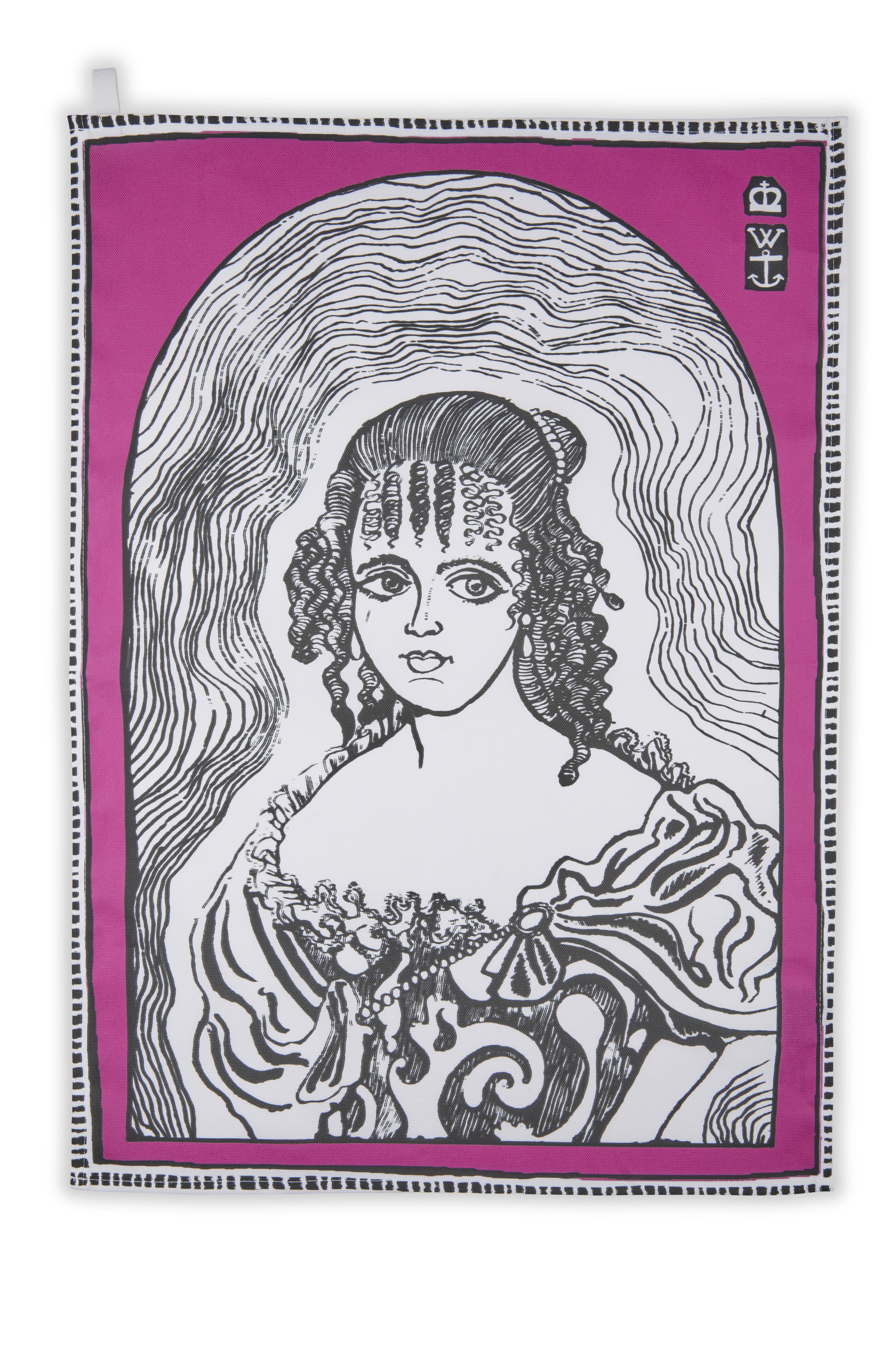 The Great Beauty (detail), Tea Towel, Delusions of Grandeur, Wallace Collection, 2024