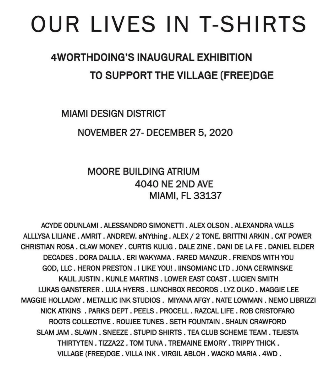 Virgil Abloh, Heron Preston, and More Contribute Designs to 'Our Lives in  T-Shirts' Charity Project in Miami