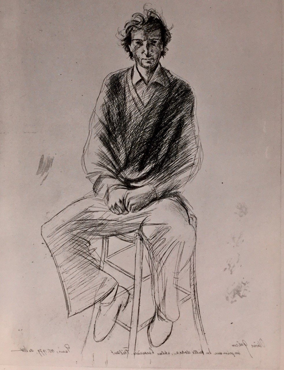 Olivier Guerin, drukker bij Lacouriere et Frelaut, Parijs - 1979 eau forte, aquatinte 40x30cm