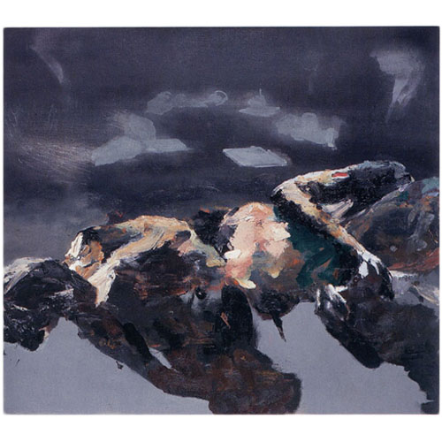 DELEGATION 2001, oil on canvas, 140cm x 110cm