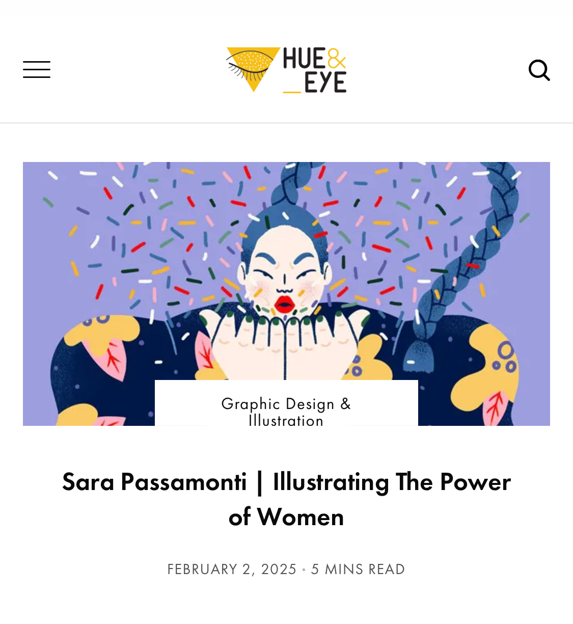 My Interview on HUE&EYE Magazine