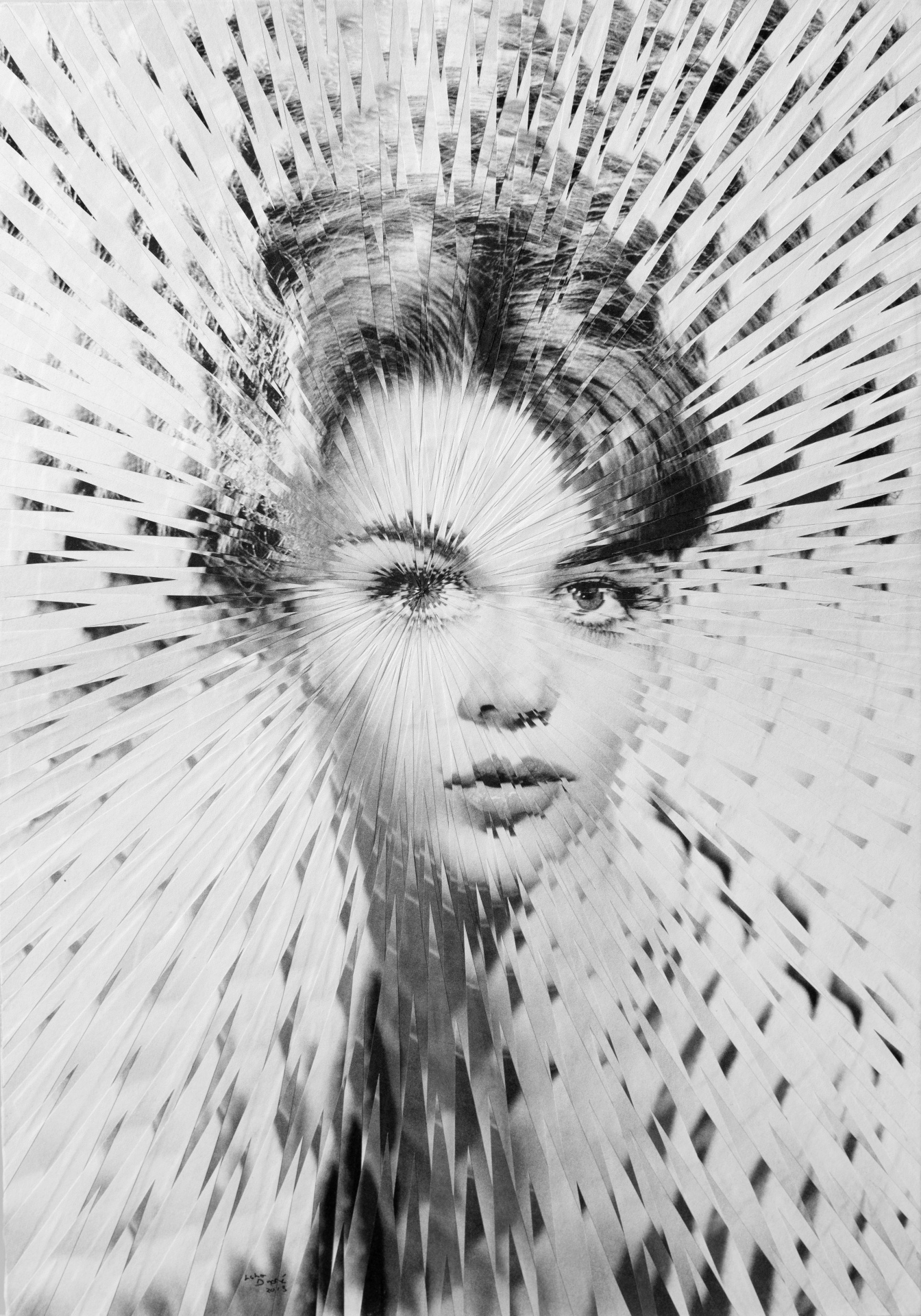 Exploding Jane Fonda, 2013, 8.2 x 11.6 inches