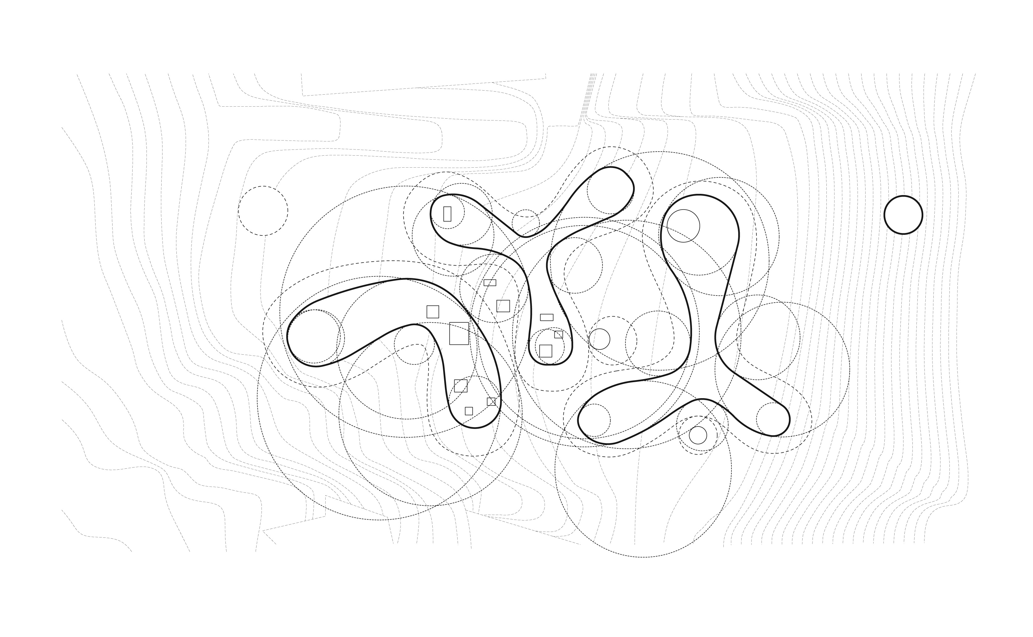Ryue Nishizawa, Yu-Xo Gardens, Taipei, 2005. Digitally re-drawn vector plans