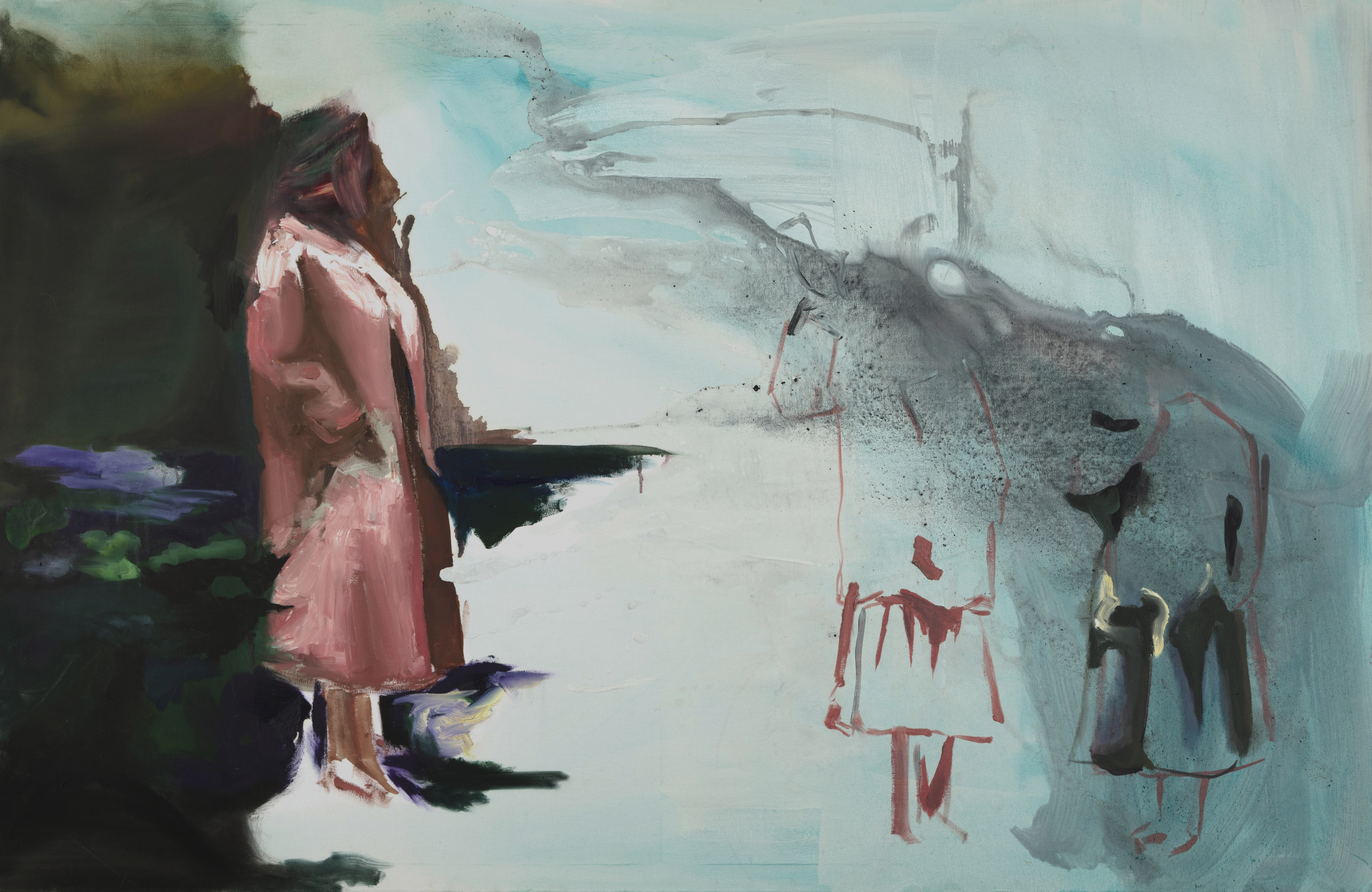 With friends, Oil on canvas, 75 x 115 cm, 2019, SOLD