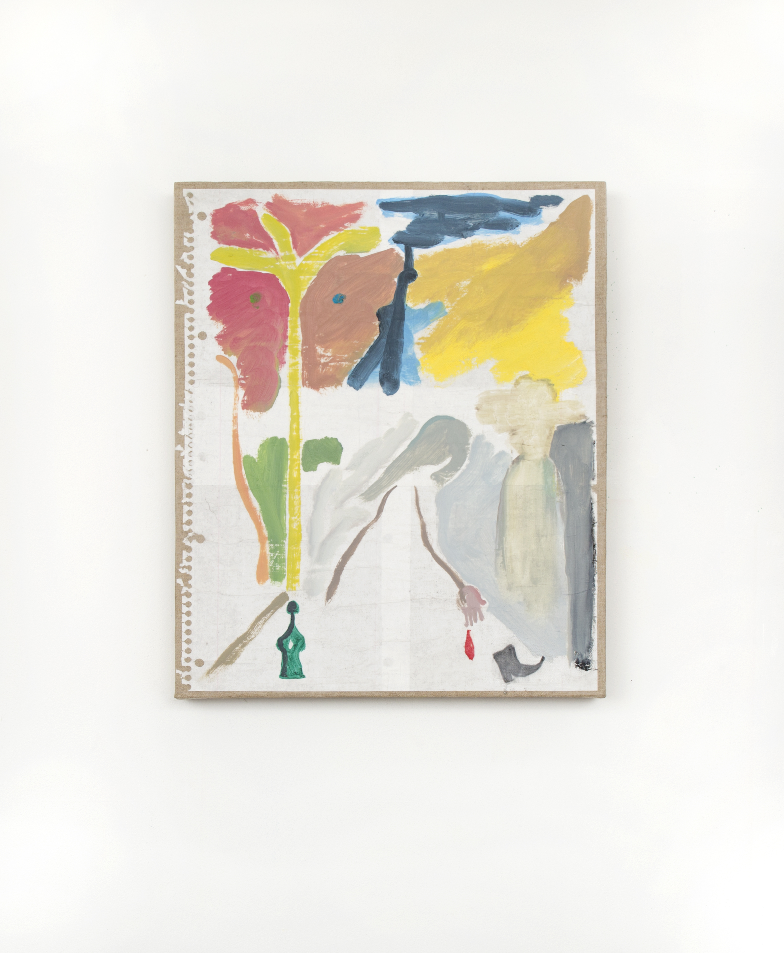 A Note for CK, 2015. Oil on Linen, 18"x15"