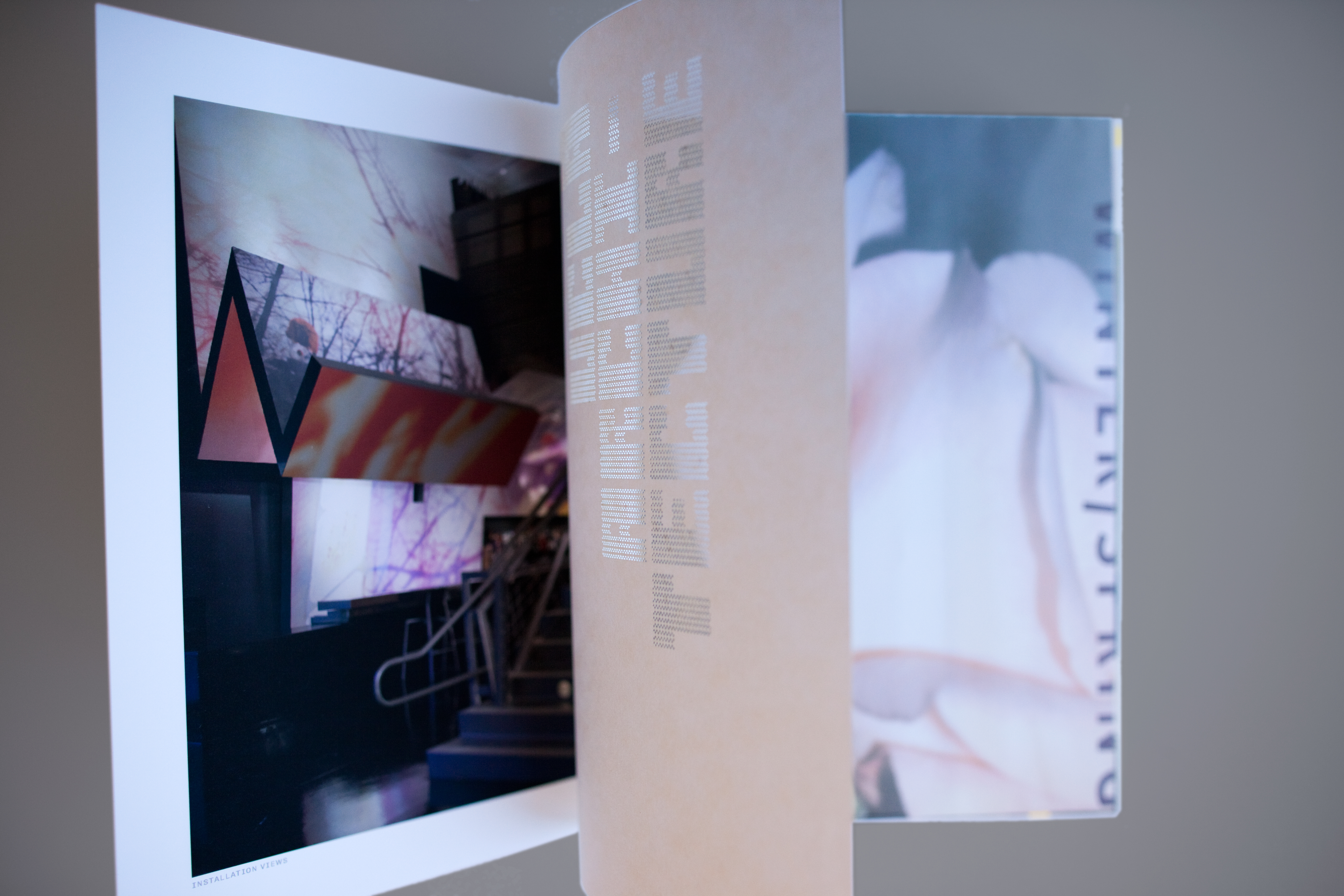 As part of her nomination portfolio Méndez made this book containing 10 selected projects with detailed descriptions, published articles by design and art curators, writers and critics, and cut-ups of the selected projects. The book is 9.5 × 6.5 × 2.5 inches.