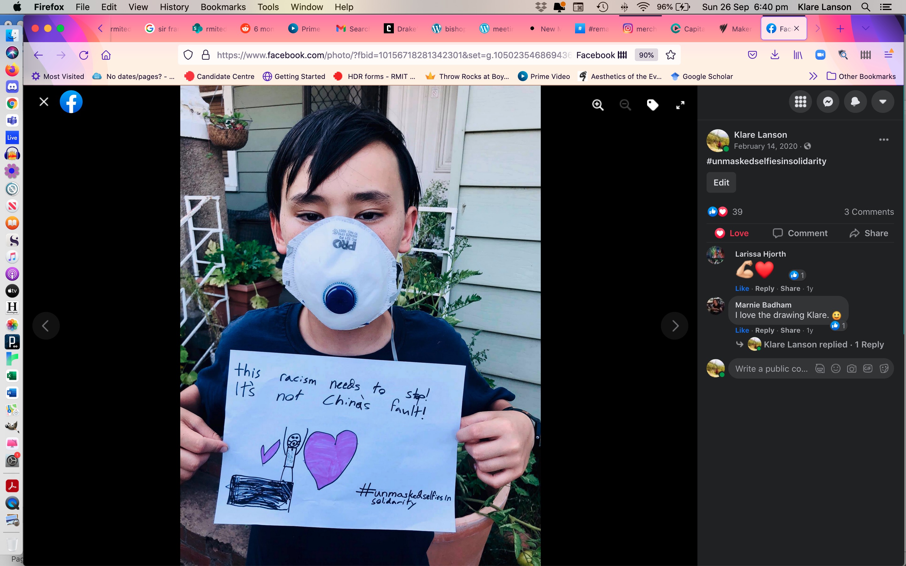  #unmaskedselfies insolidarity