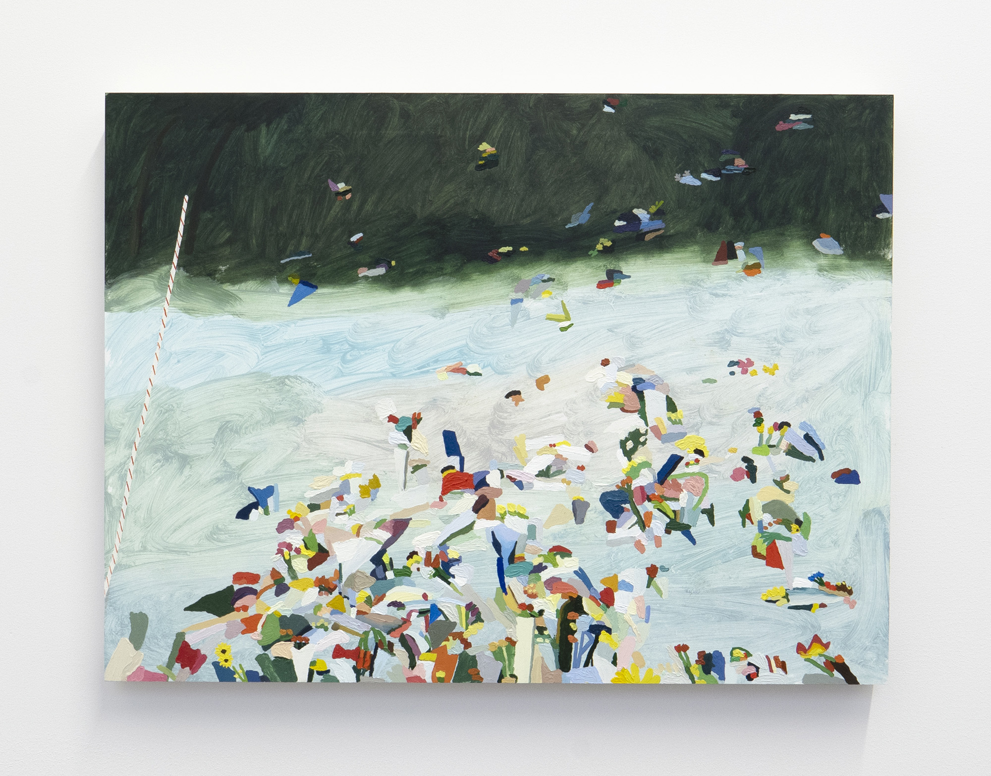 Palms, Flowers, Water, Wind, 18 x 24”, 2020