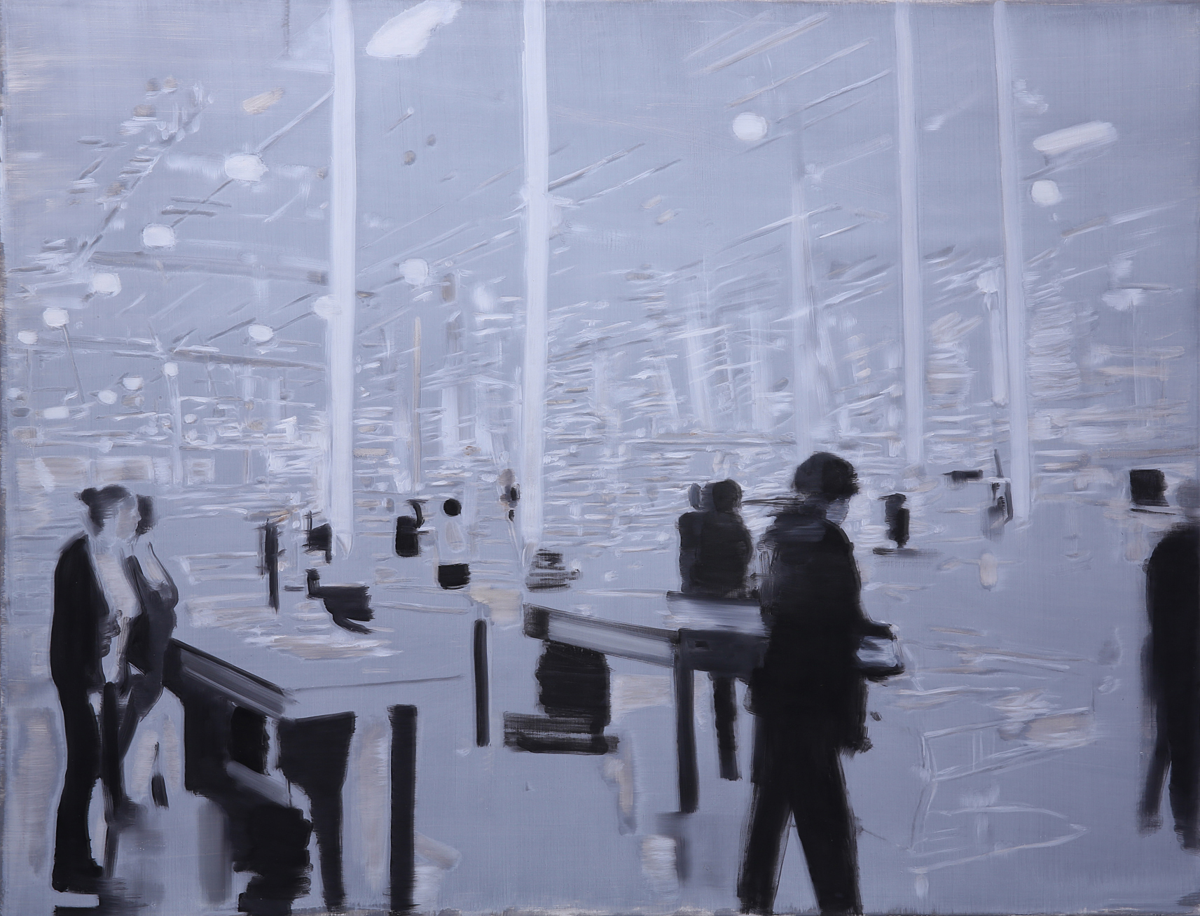 No Plan #2, 2012, oil on linen. Photography: Simon Strong.