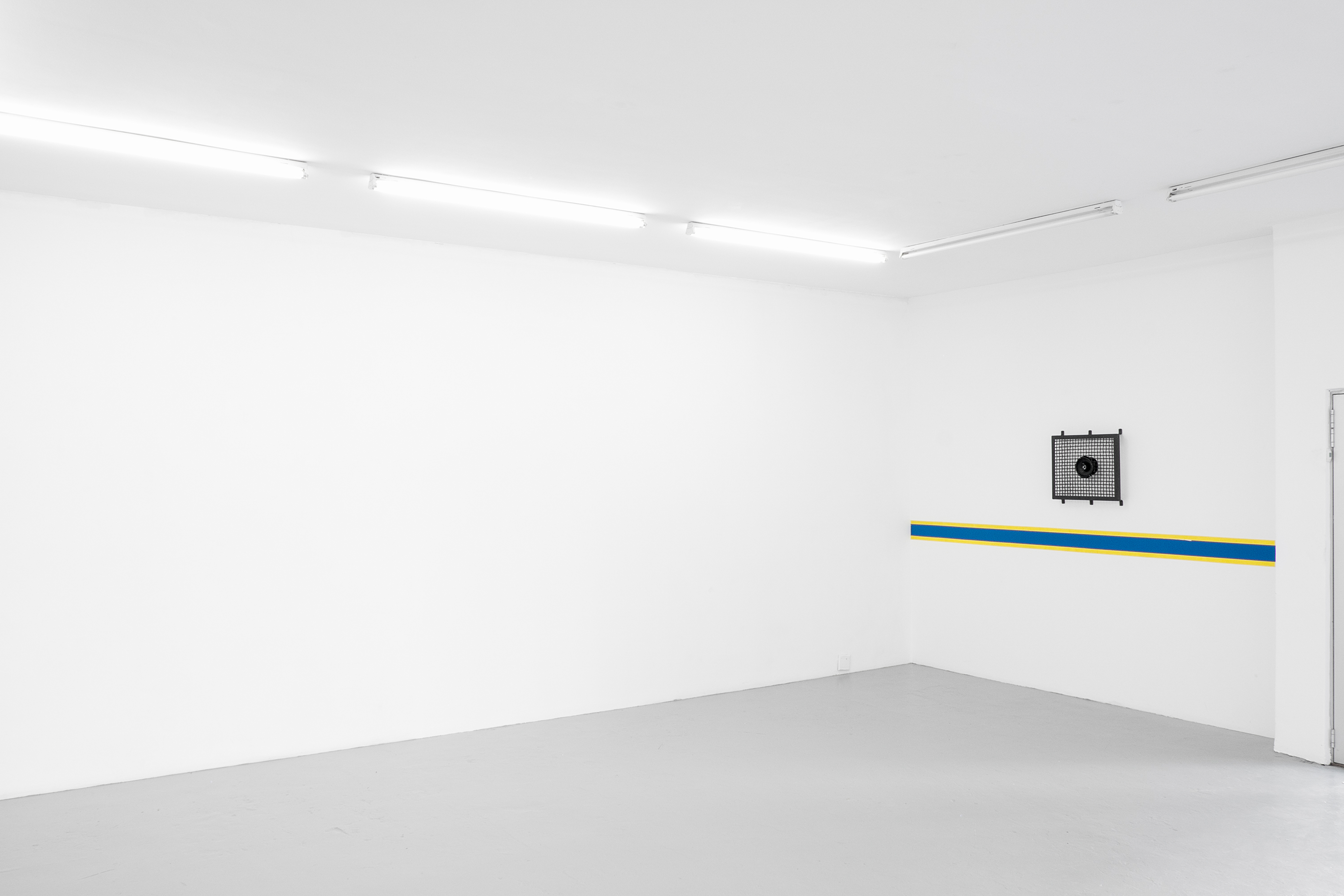 Asemahle Ntlonti, Amabali I (from the series Amabali) (2016 - 2017) | Steel, speaker, audio and paint ; 54.5 x 55.5 cm (installation view)