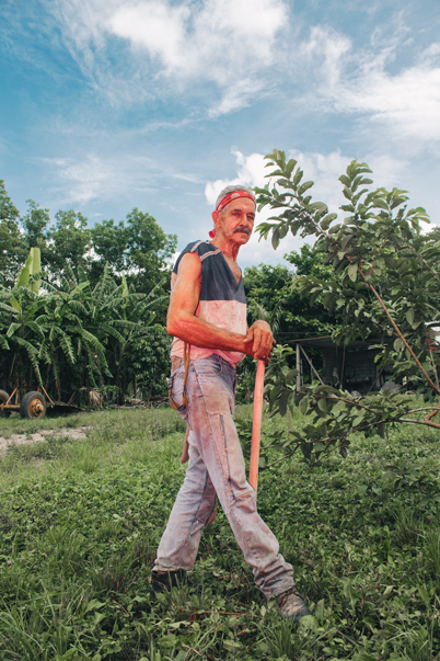Orlando Morejón Hernandez, 2016: I met him at a tour we took to Viñales tobacco fields. He works the entire day and earns little for that. The government "buys" 90% of tobacco from them.I told him about my grandparents and asked him why he never left, he said "Back then they executed so many, it was a matter of whether they liked you or not. You couldn't trust the government. I've always wanted to visit Mexico"