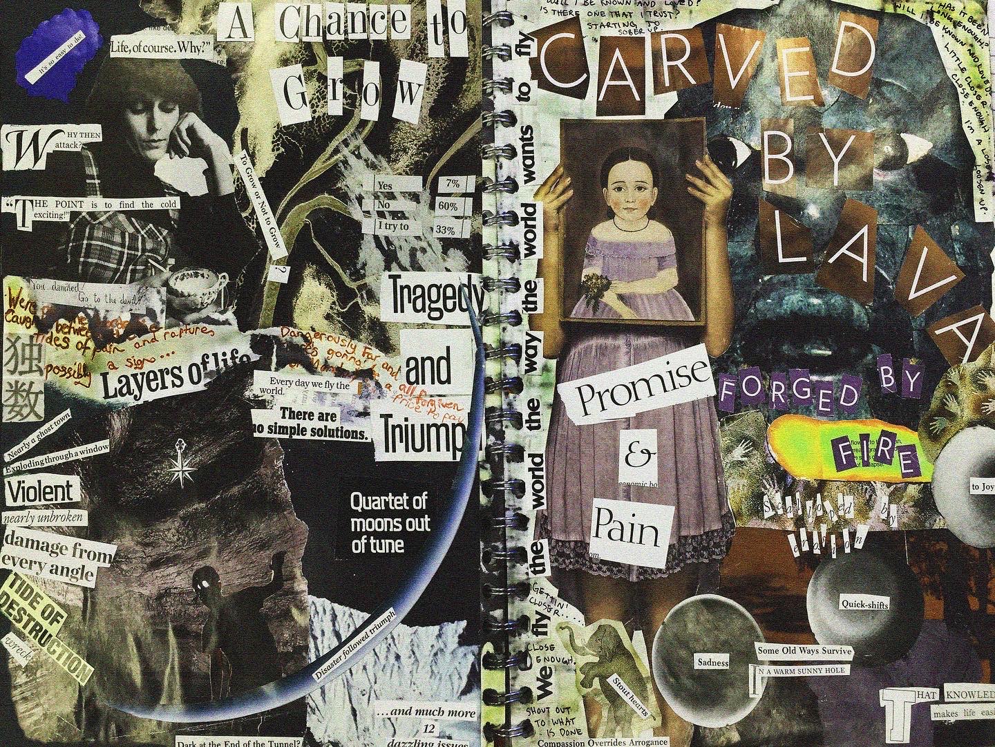 self-reflection | 2019 | collage