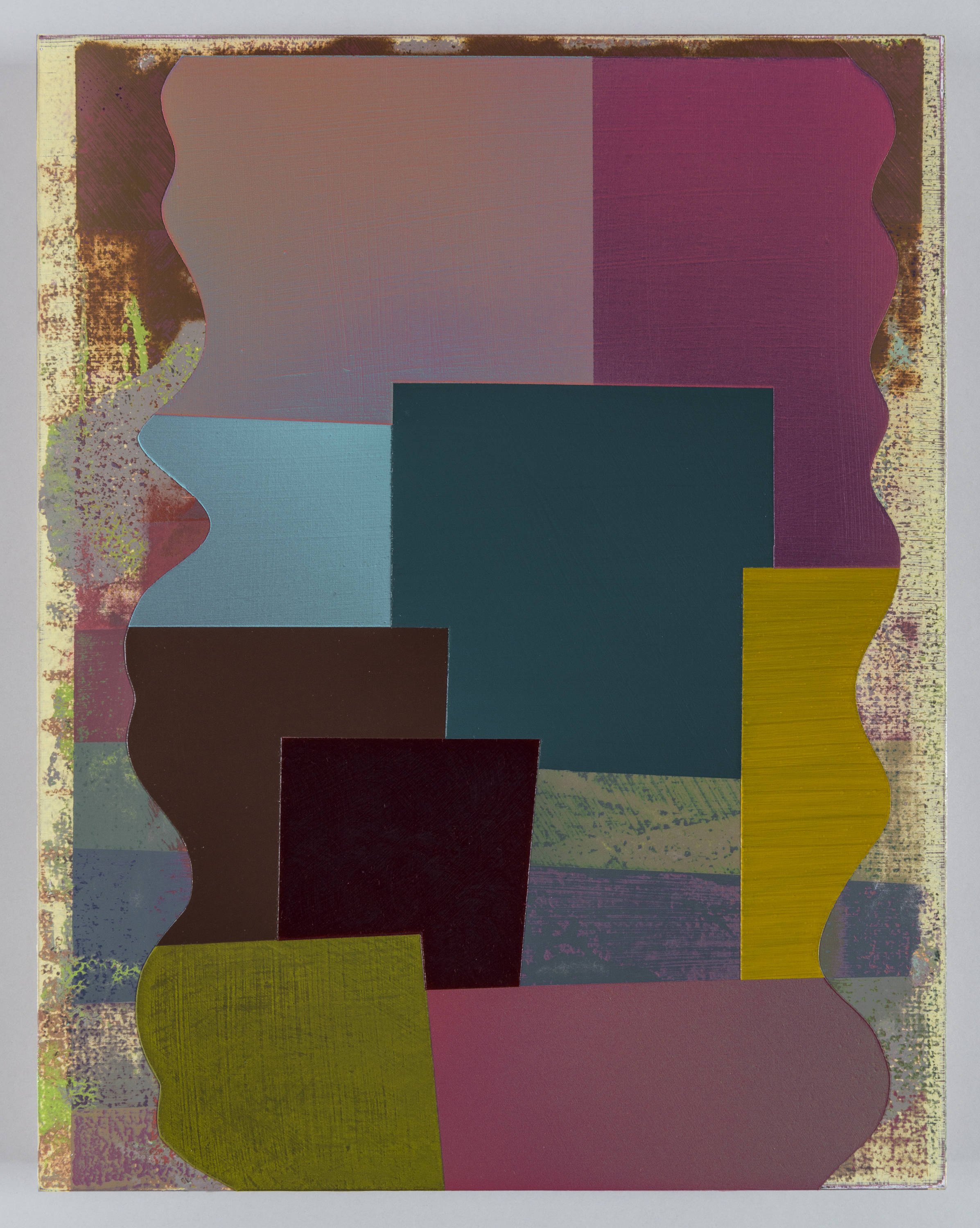 Circus, 2021, acrylic on panel, 14 &times; 11&rdquo;.