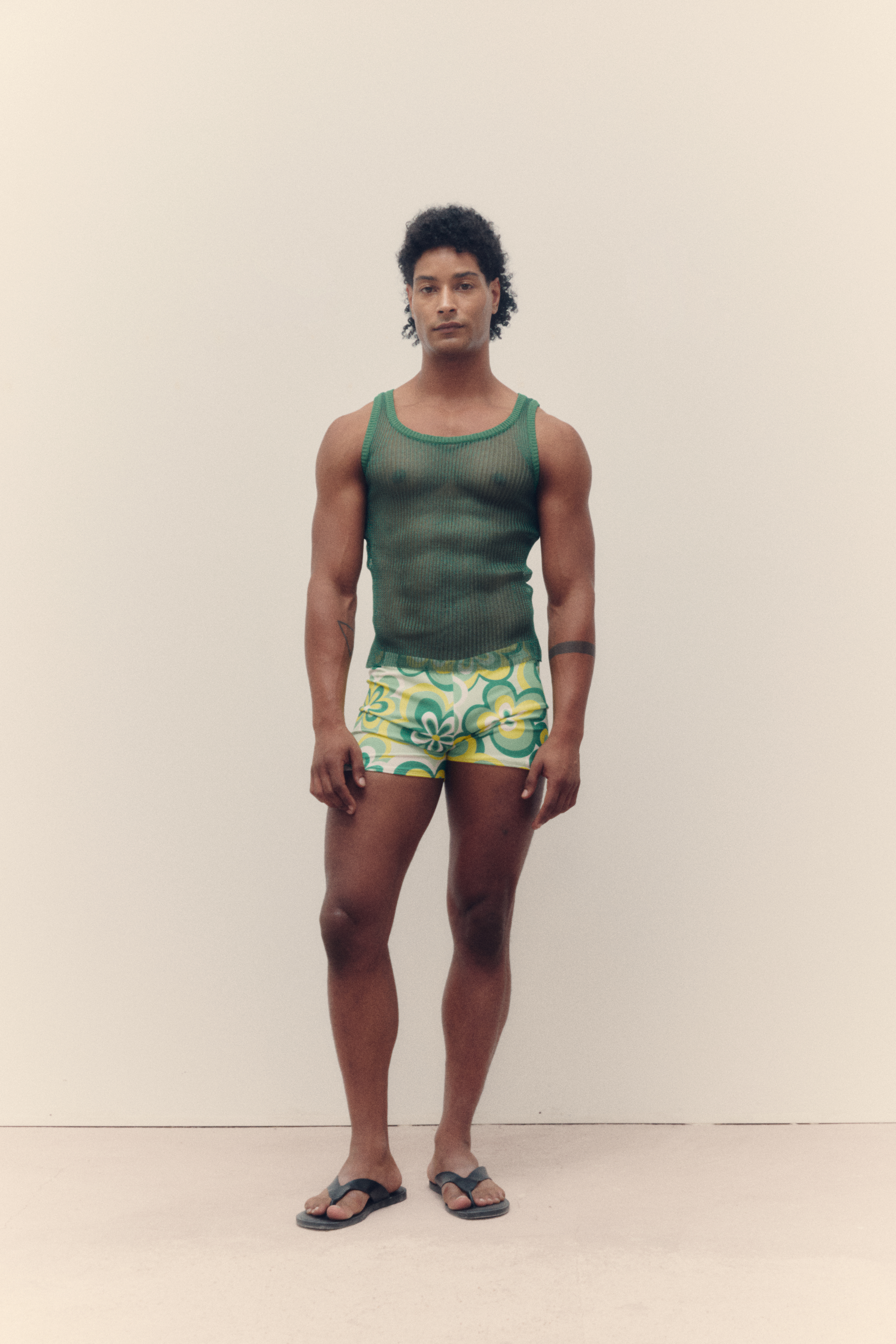 Kristal Green Knit Tank Top