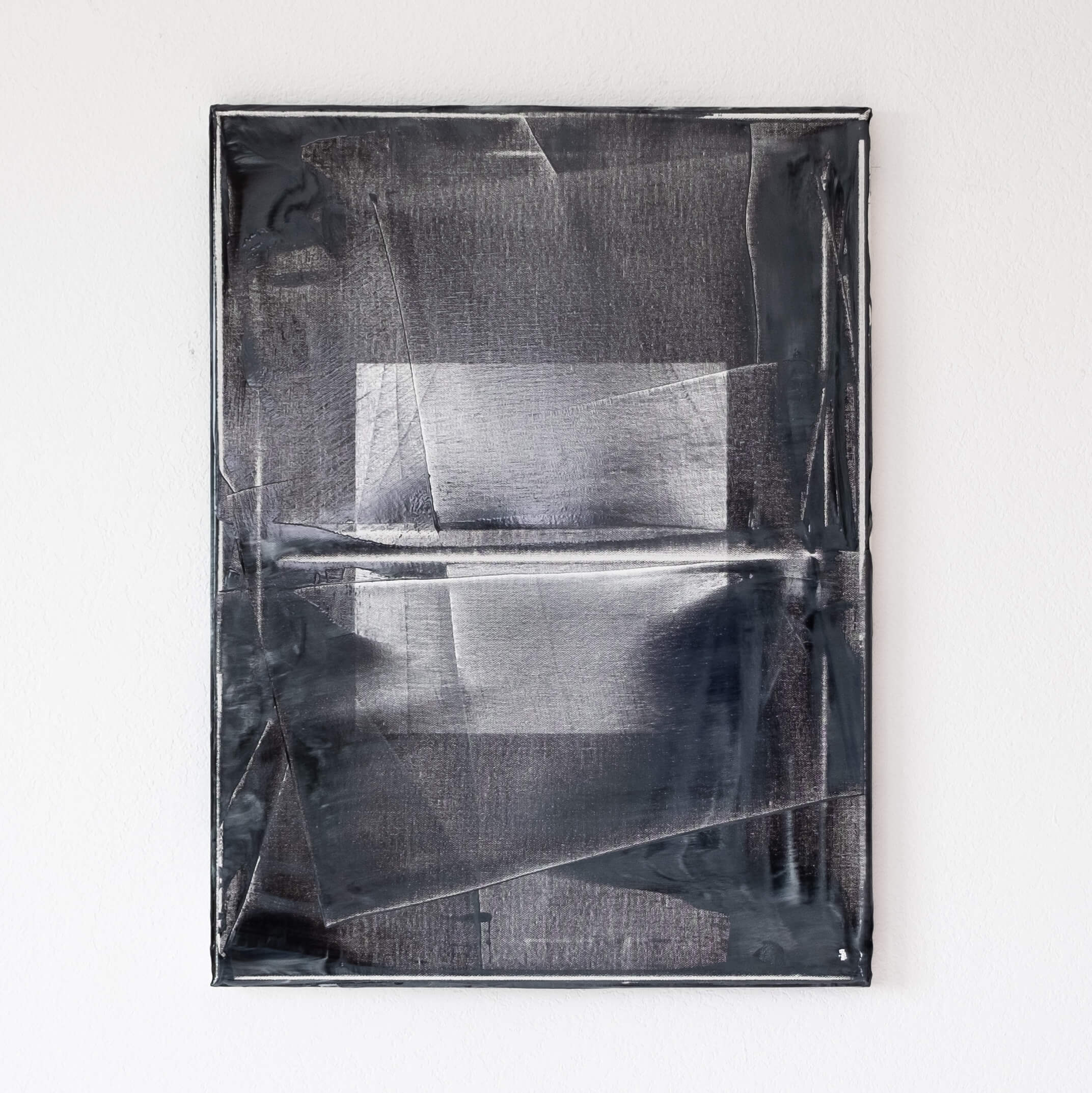 As Seen on TV (Tolerance), 2021, Flex Seal&trade; and acrylic on canvas, 24 x 18 in