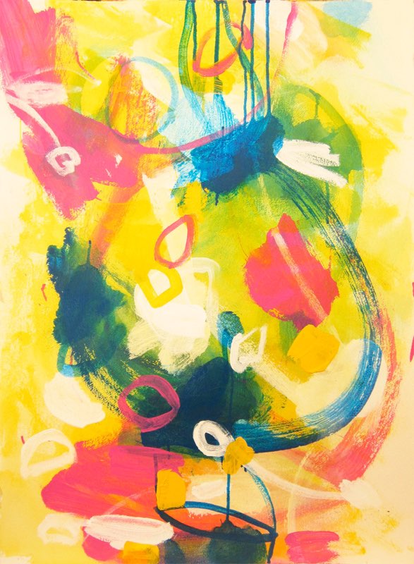 Message to My Future Self 2018acrylic/paper  22x30”