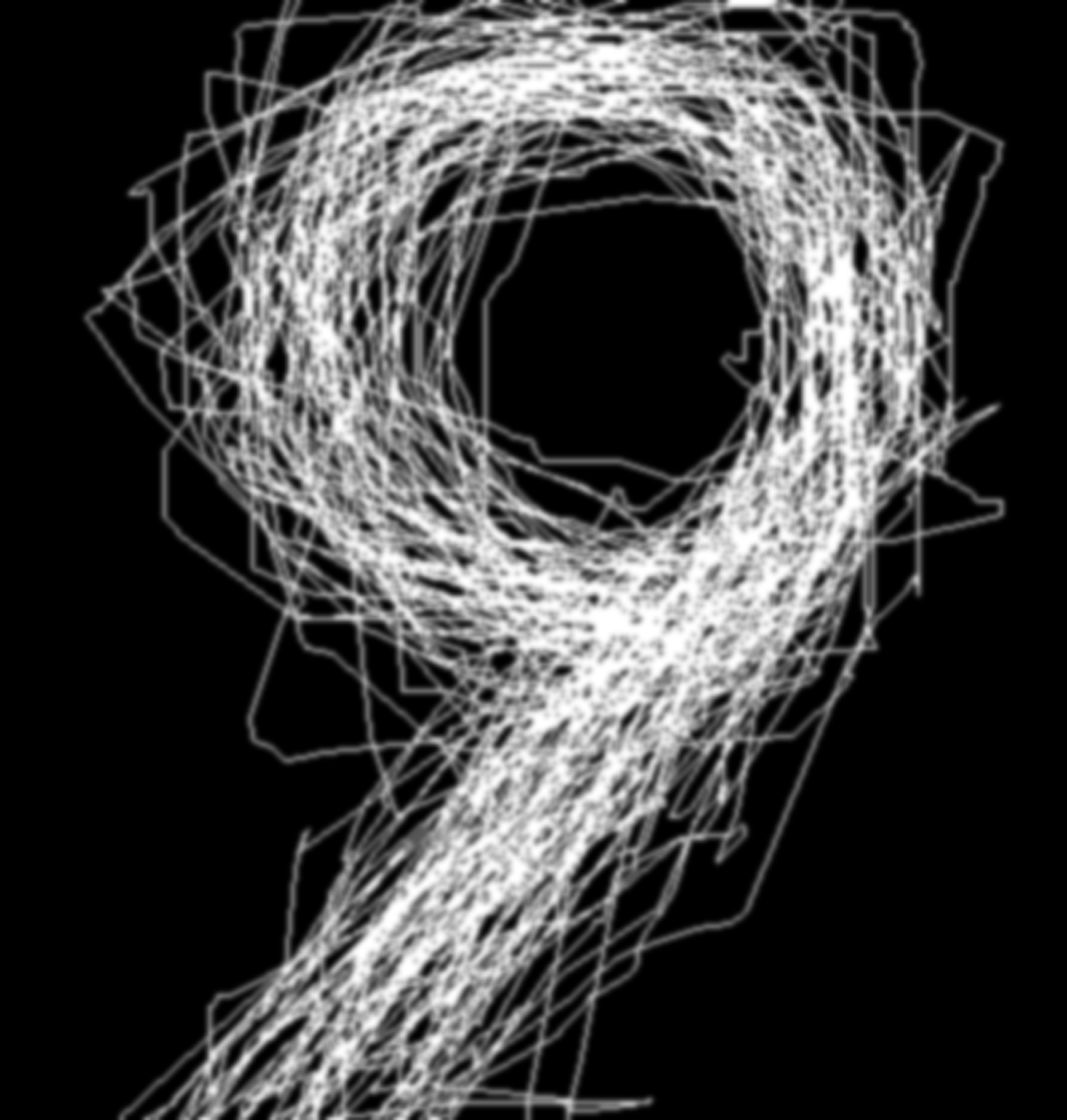 "Numbers I. / 9"  Giclée fine art print on Hahnemühle Watercolour paper / Variable dimensions / Edition of 6