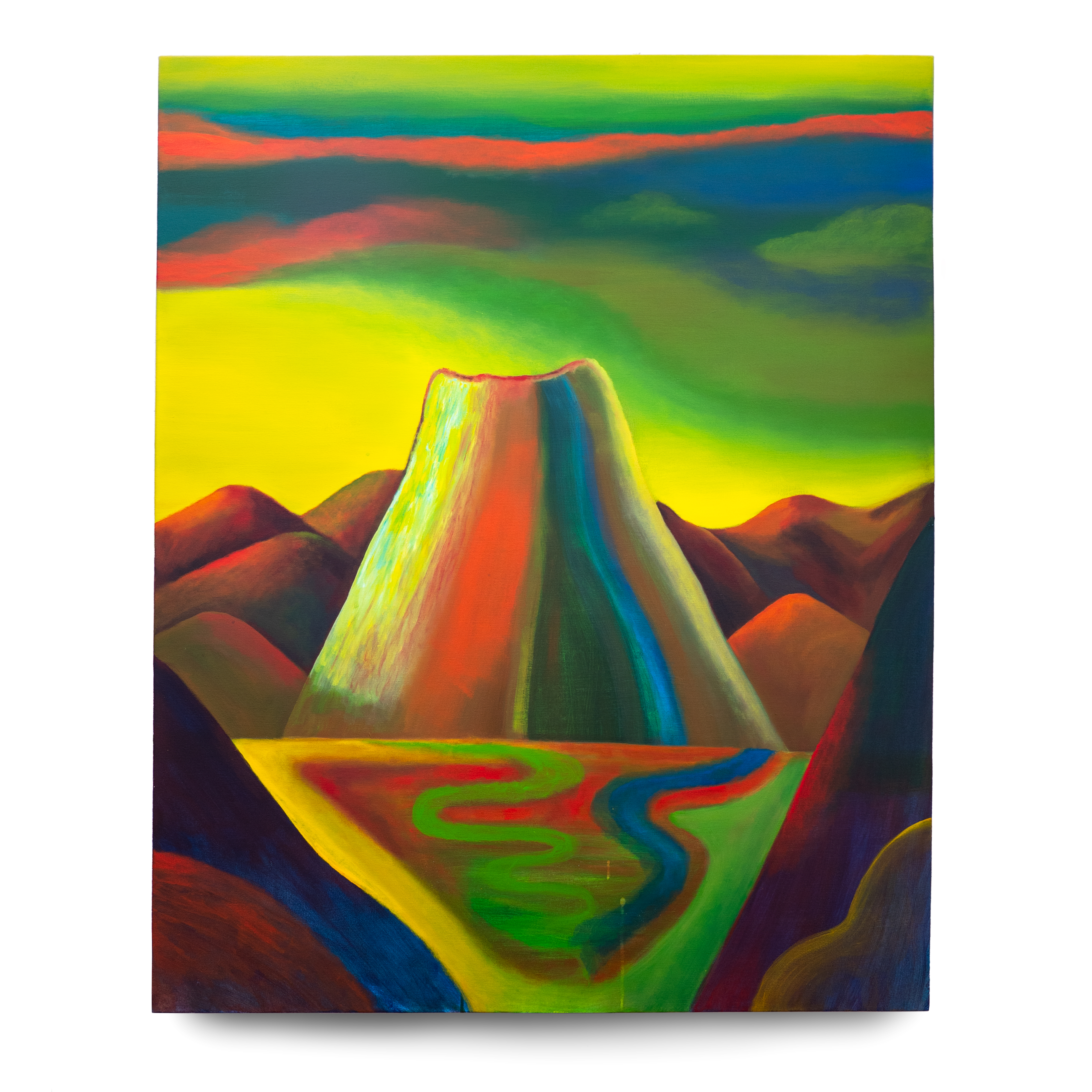 Passing, 2022, acrylic on canvas, 60 x 48 inches.