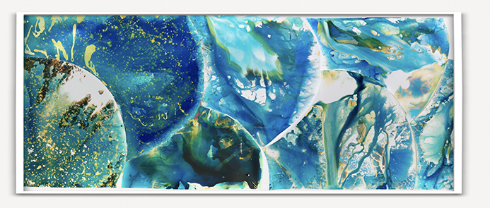 Mariah Robertson, 234, 235, 236, 237, 238, 239, 240, 2023, photochemical treatment on RA4 paper, 30 x 72 inches