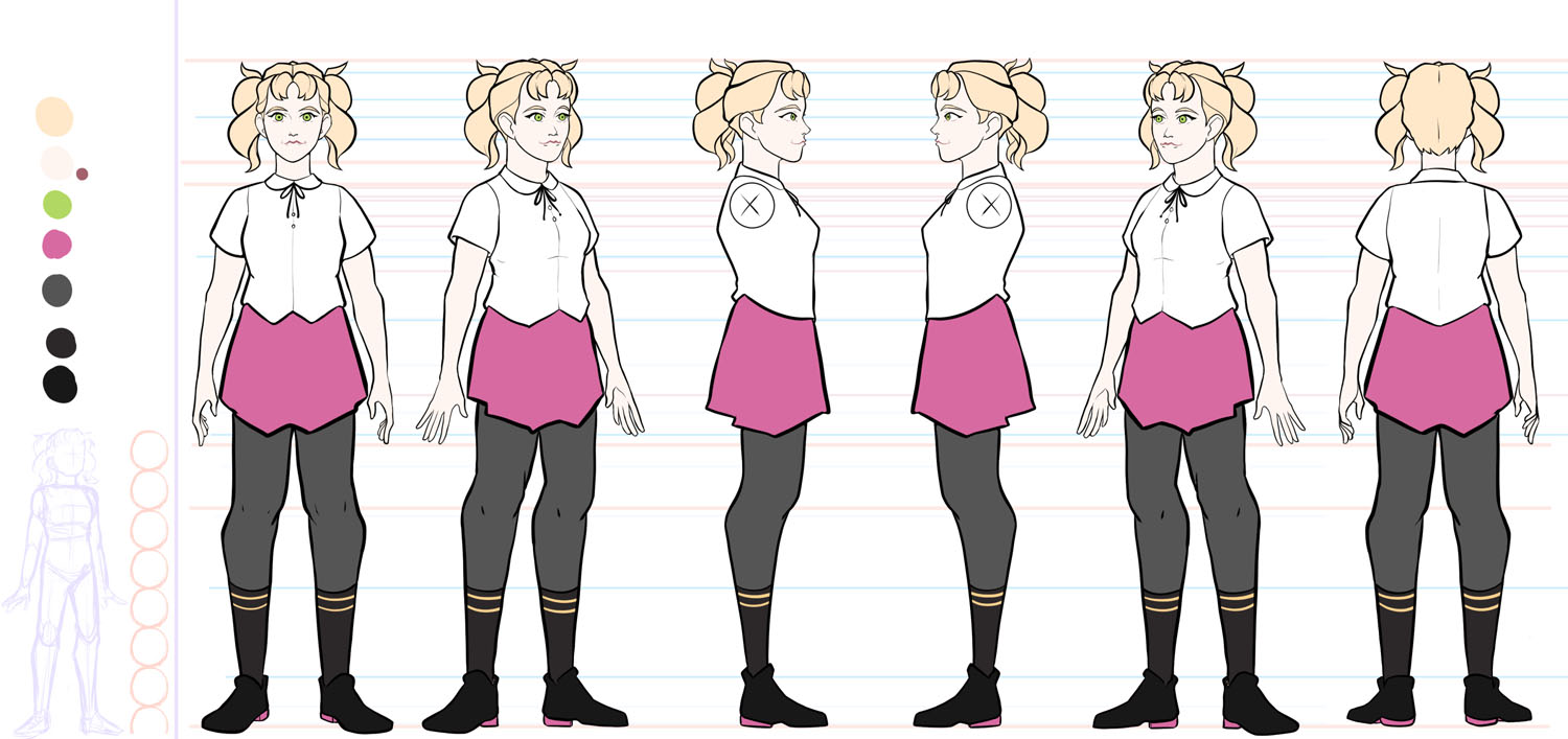 Emsi Thesis TurnaroundClip Studio Paint, 4243 x 2000 pixels, 2021