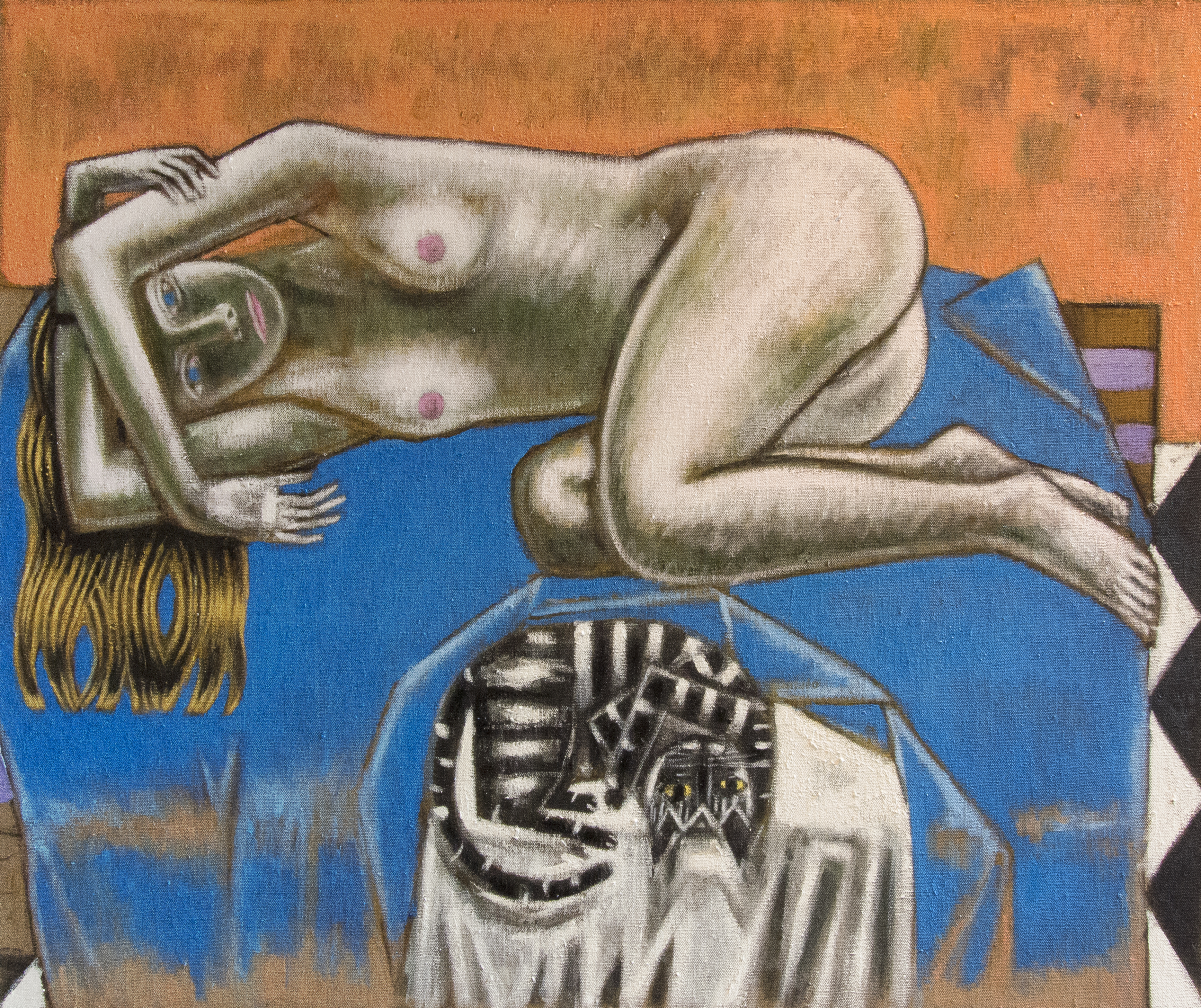 Bethany and Layla, 48" x 40" oil on linen, 2014