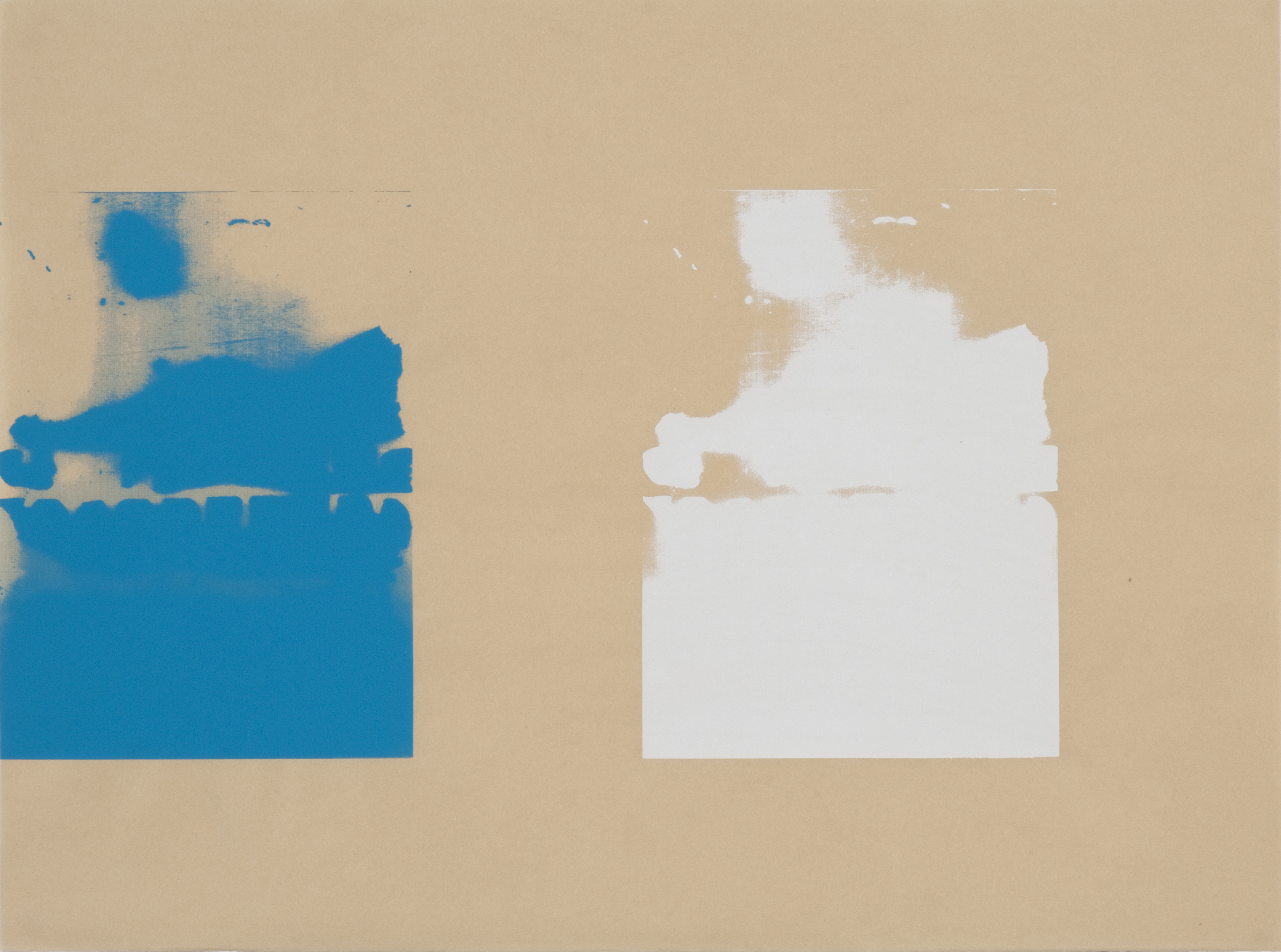 Untitled, 2009, Silkscreen (gouache) on Atsukushi paper, 42 x 36 cm