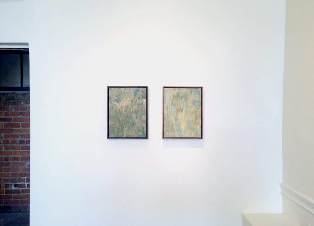 Canopy I & II, both 12 x 16," 2015