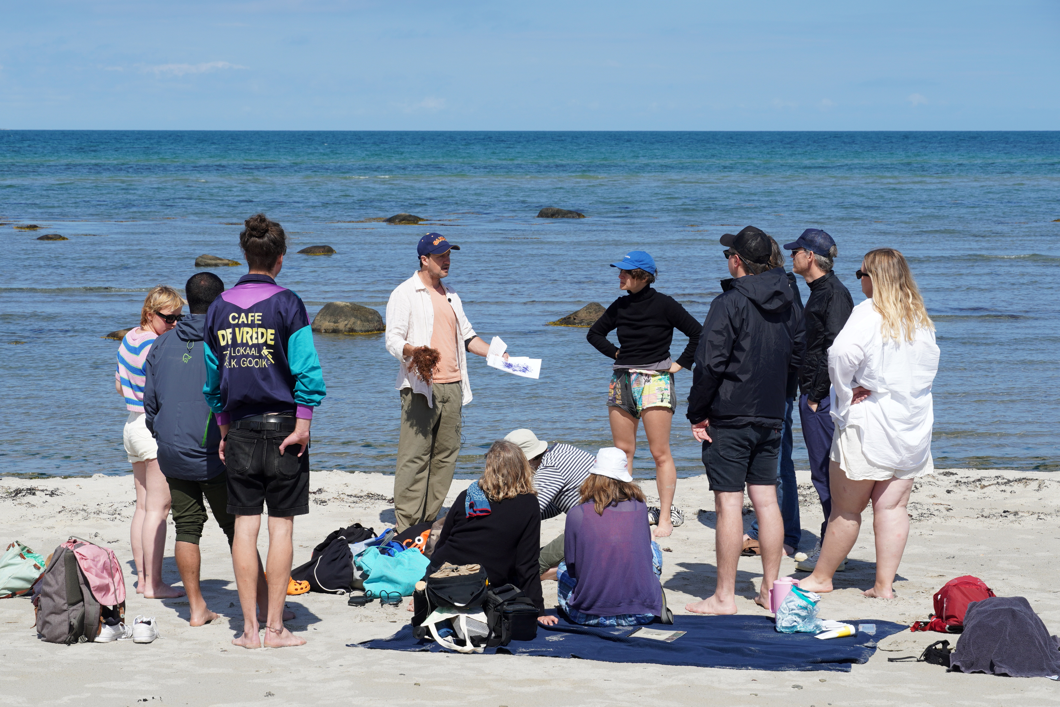 Documentation of Summer School "Learning Through the Soles of our Feet" by Jubilee, f.eks. & Skal Contemporary, Læsø, 2022 (photocredit: Noah Holtegaard)
