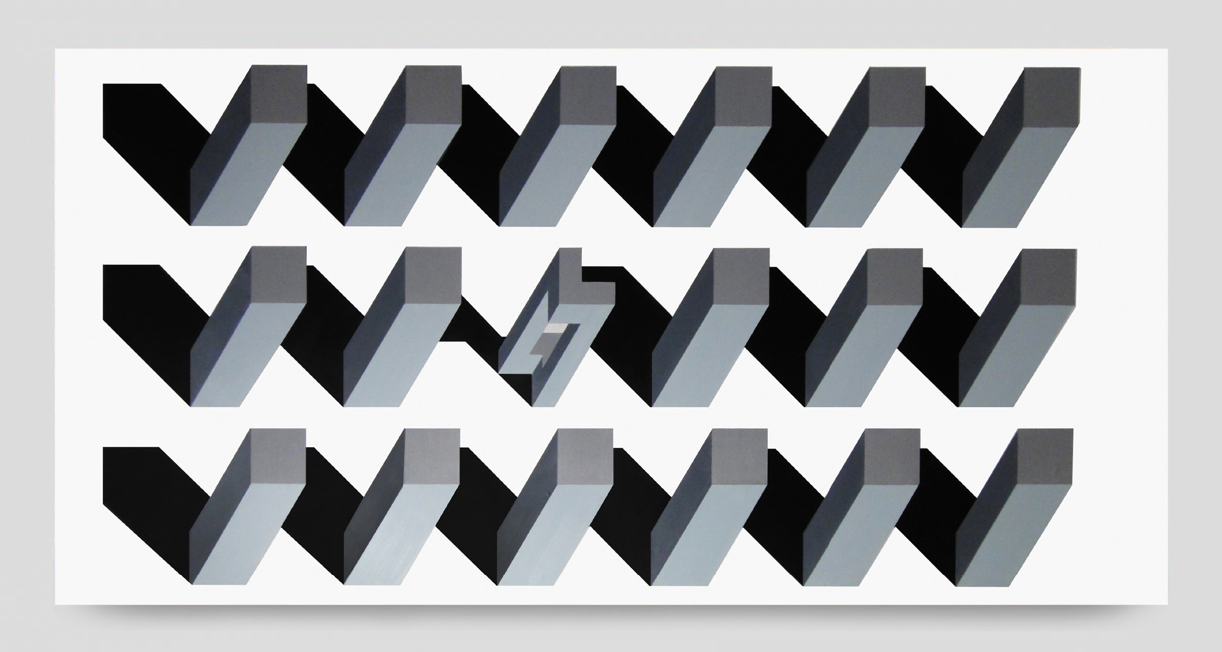 METROPOLIS NO.2 (2013) oil on canvas, 200x100cm