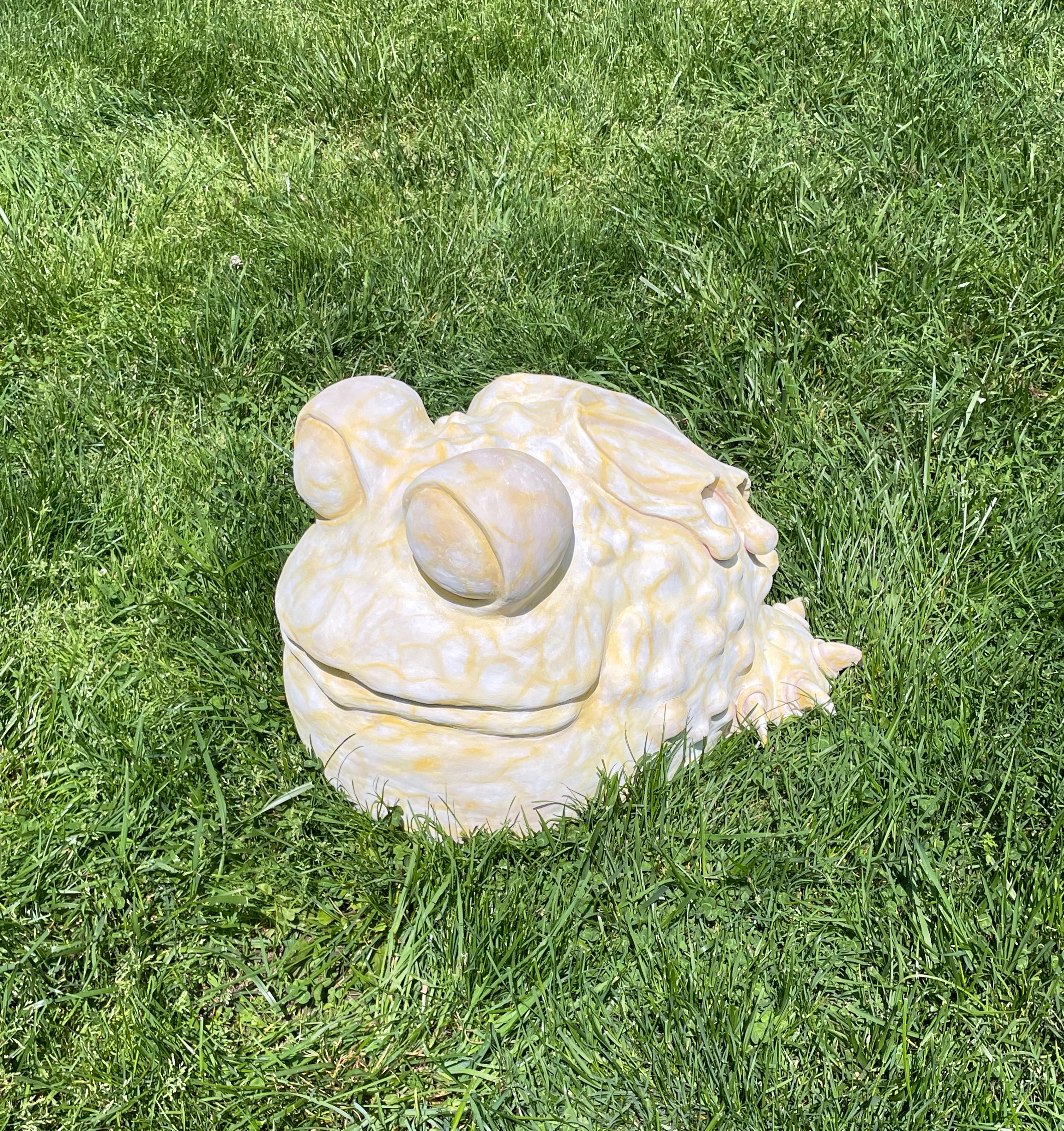 Beethoven (2023) : soft pastel on stoneware clay