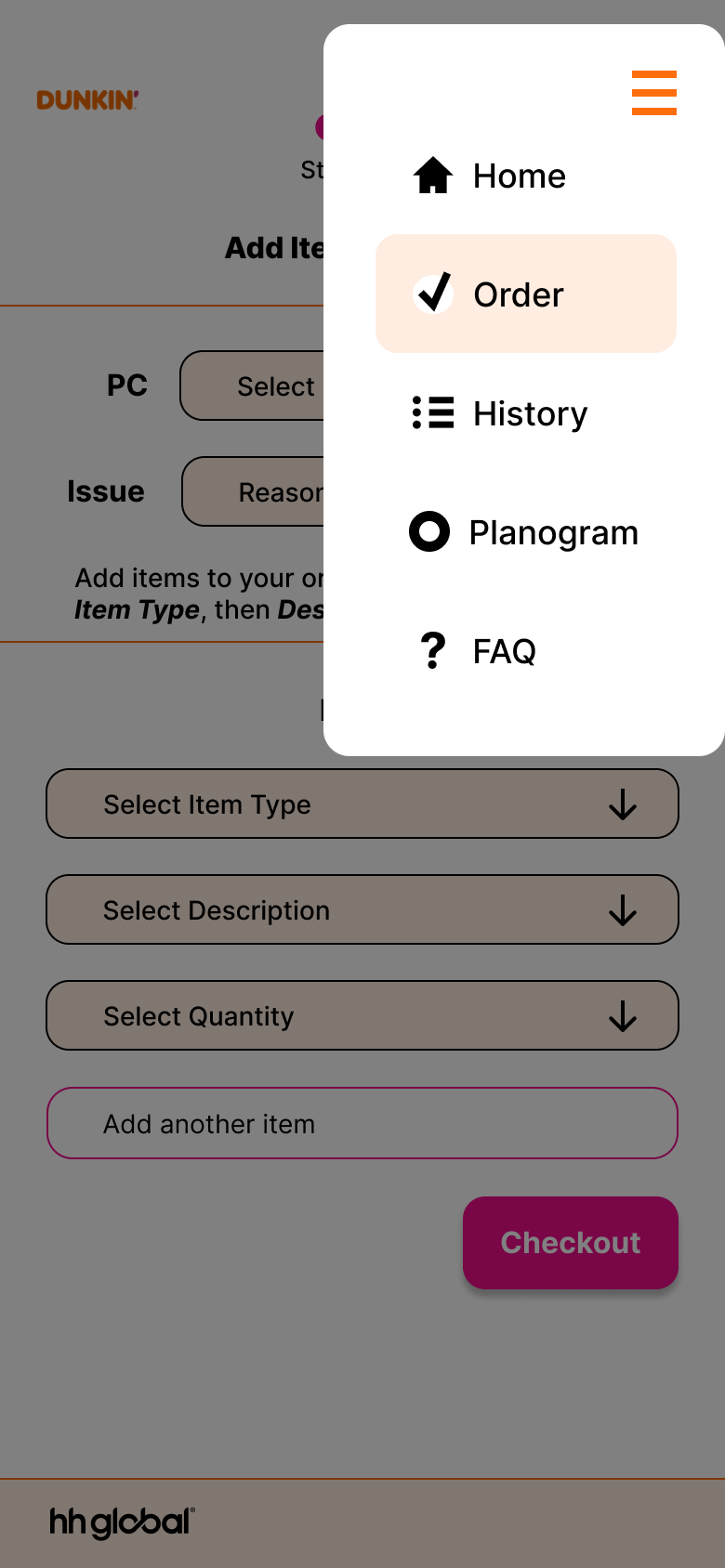 Menu Navigation