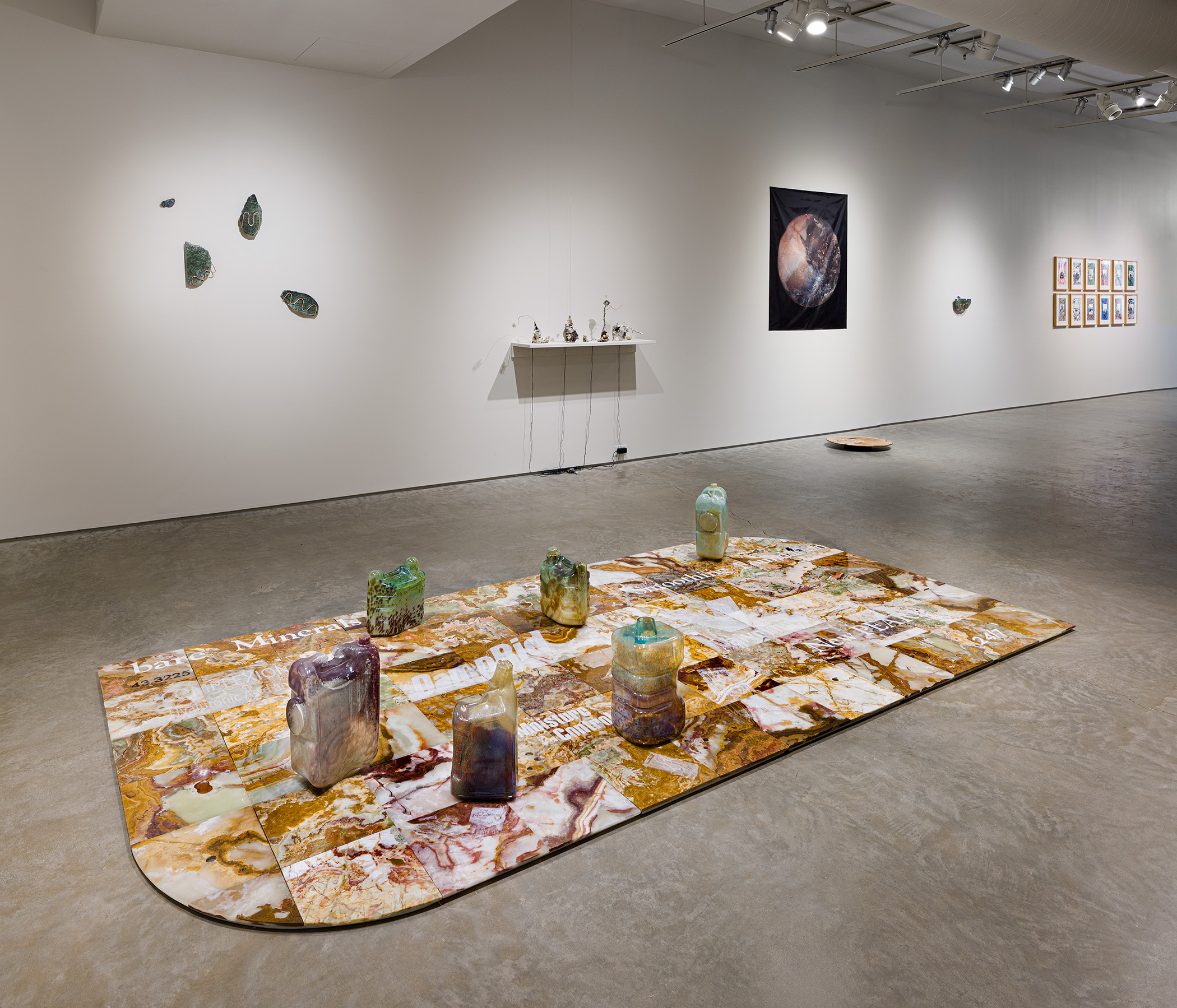 Installation view of "Speed of Stone," photo by Etienne Frossard.