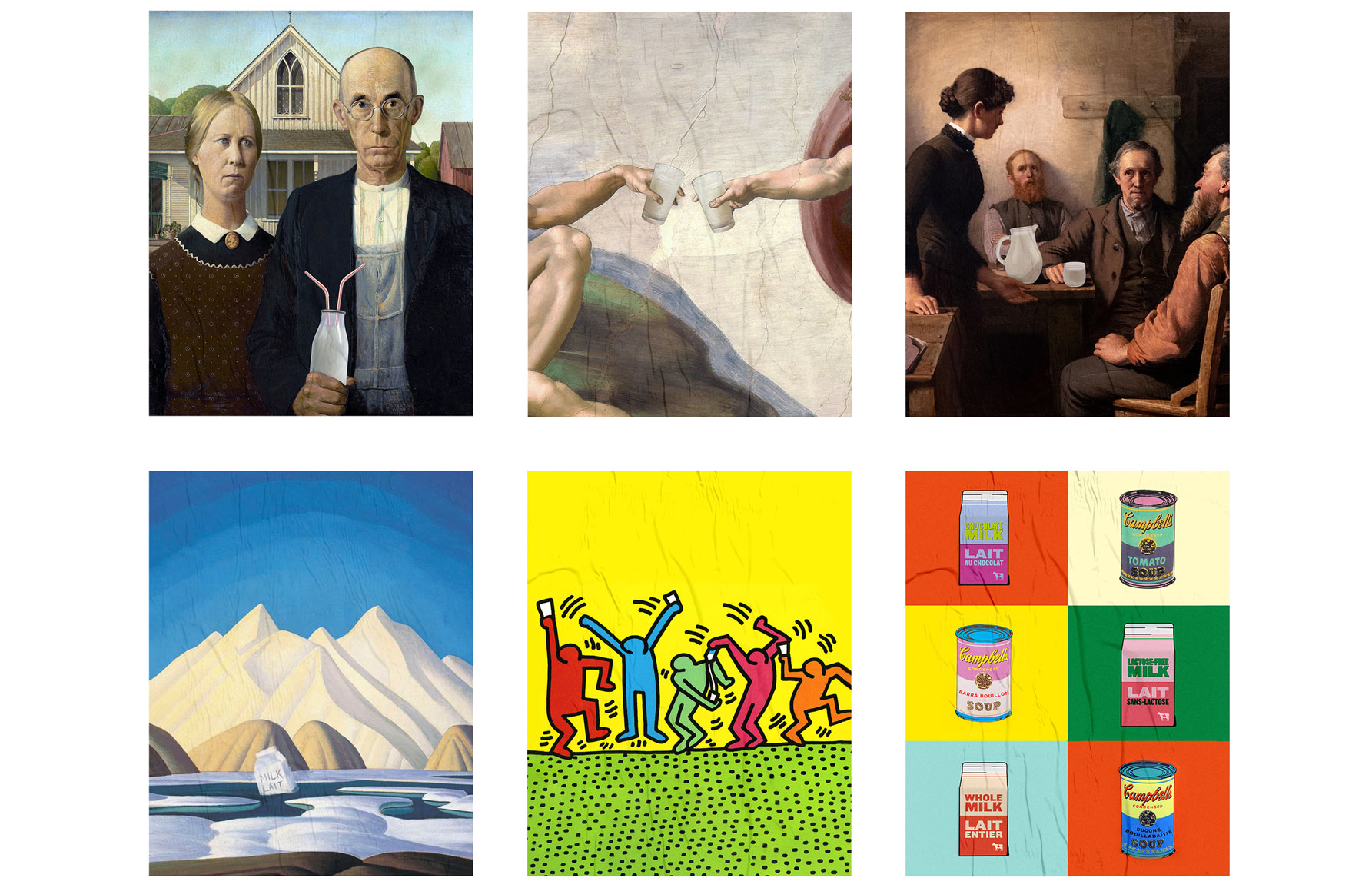 MOOSTERPIECES FOR DAIRY FARMERS OF CANADA: ART DIRECTION, ILLUSTRATION