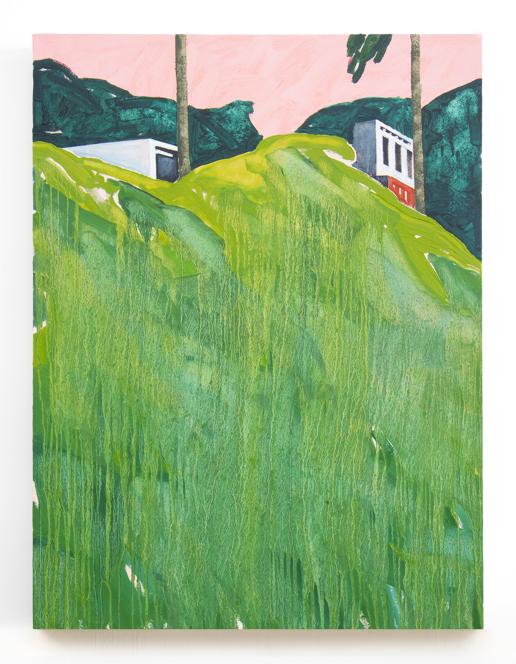 "Top of Hill" oil on canvas, 40 x 30 in., 2019