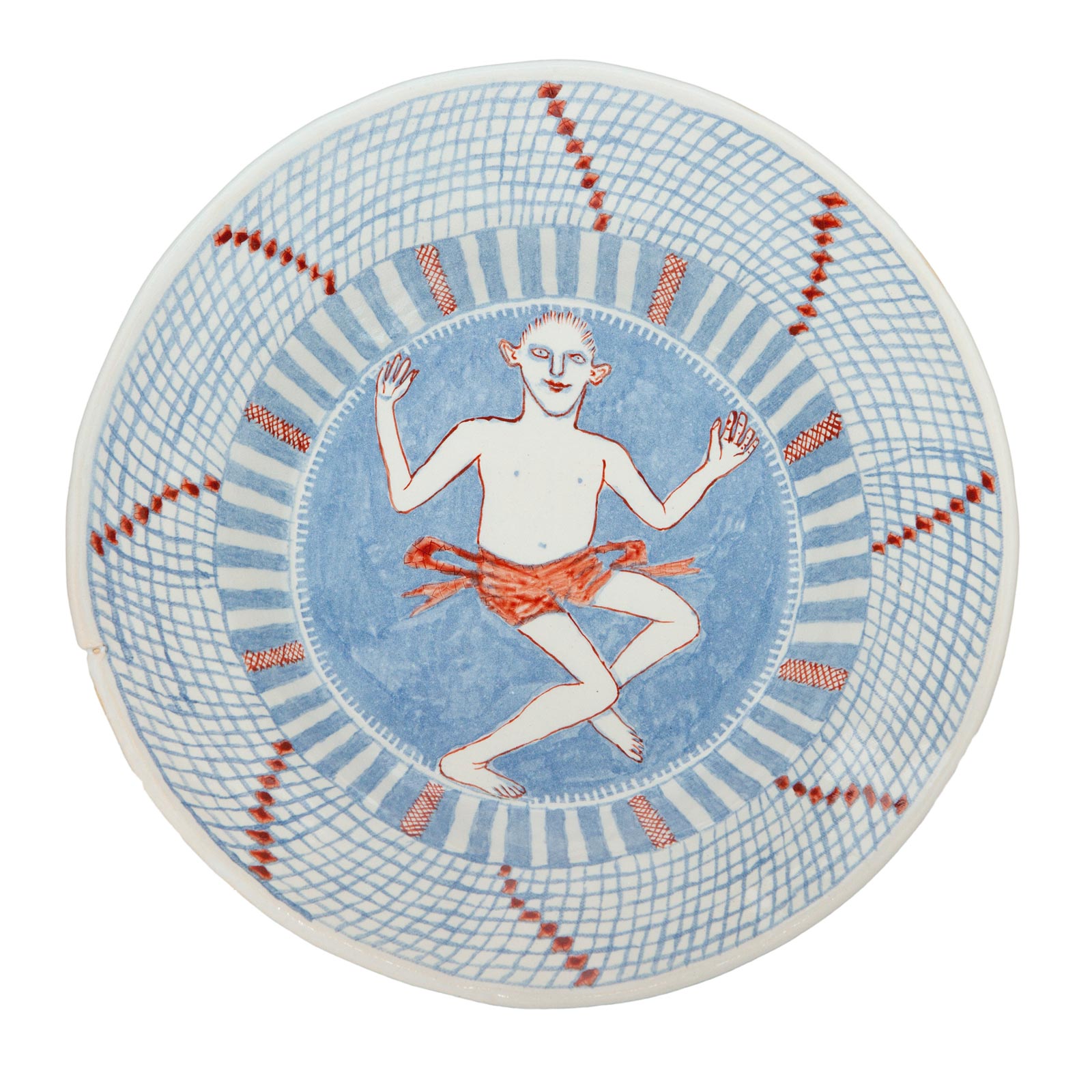 Dancing elf plate, 2011Glazed ceramic stoneware