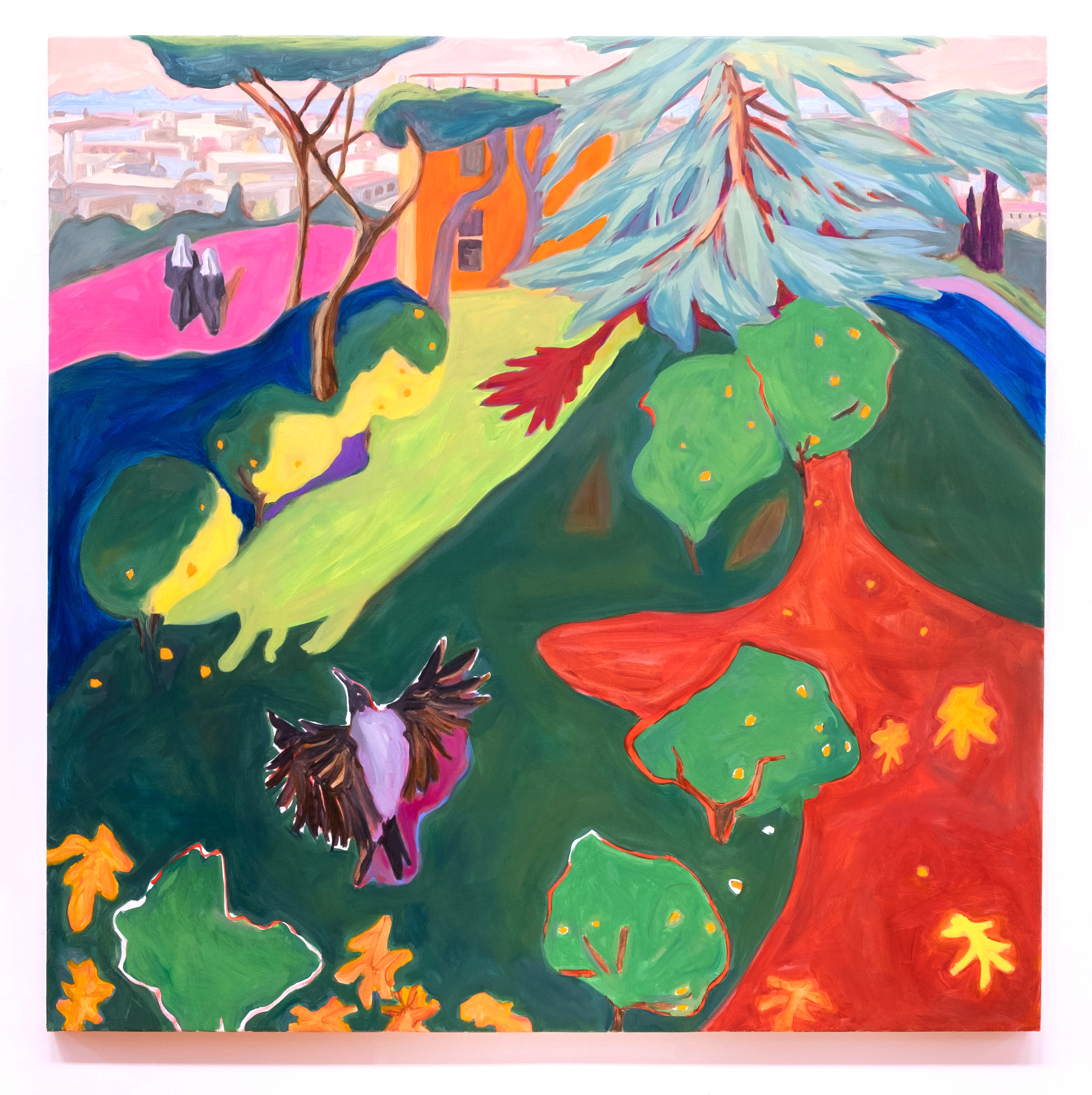 The Janiculum, 2022, 46 x 46 inches, oil on linen