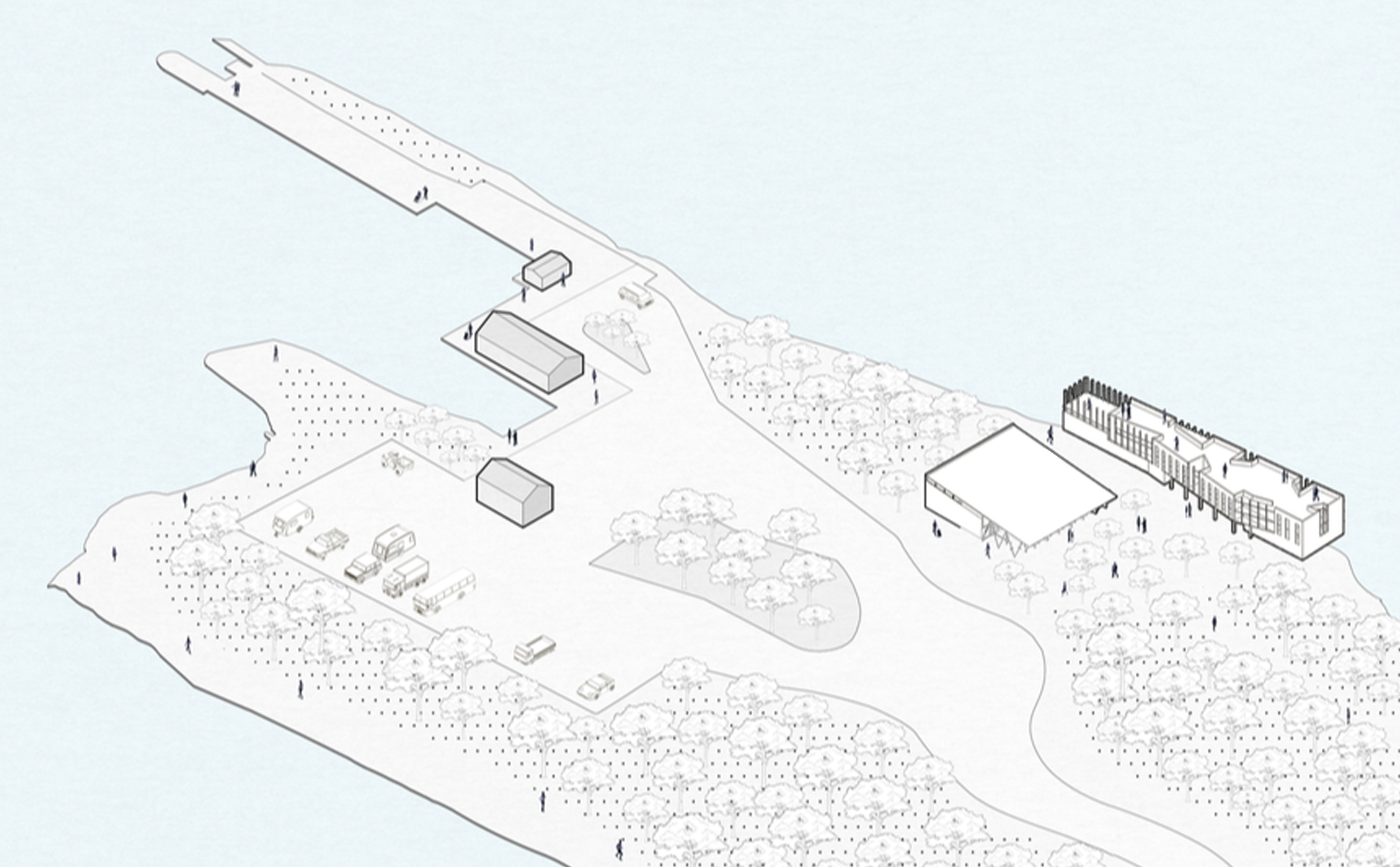 Site Plan Axonometric