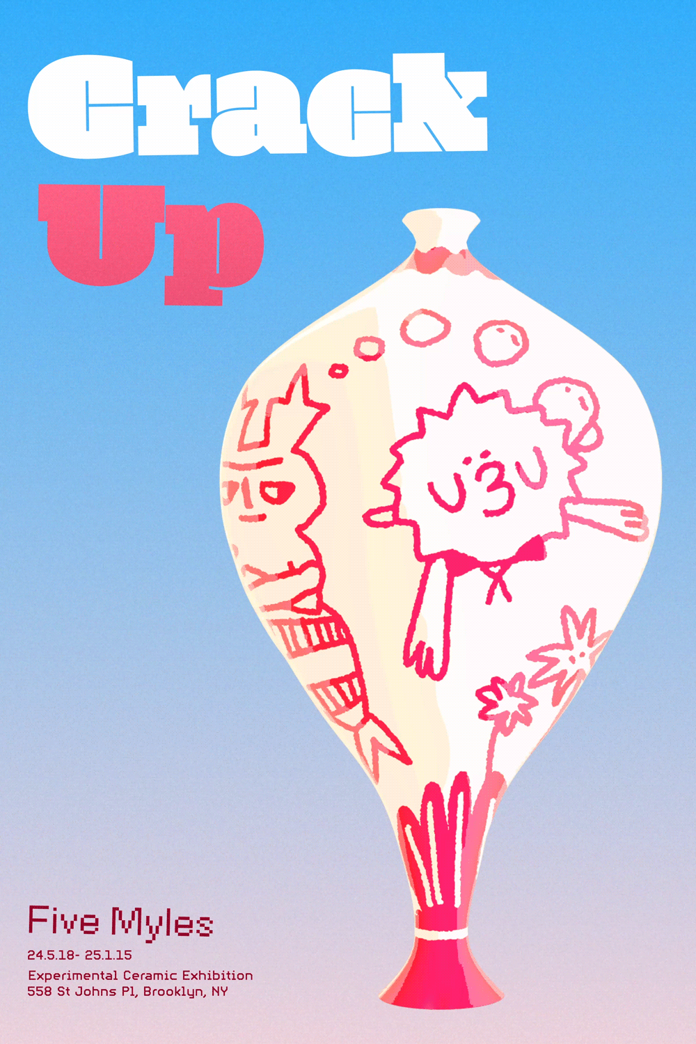 motion poster with an animated vase