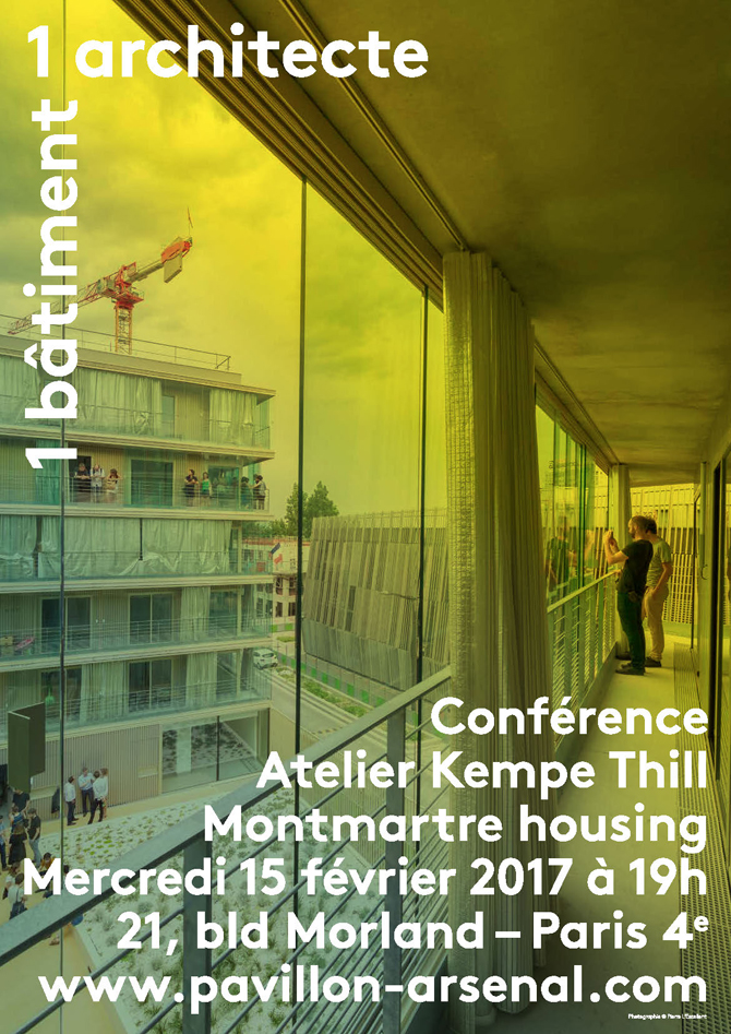 15/02/2017 - EVENEMENTL'Atelier Kempe Thill tient ce mercredi 15 février une conférence au Pavillon de l'Arsenal sur le projet de la Rue Binet