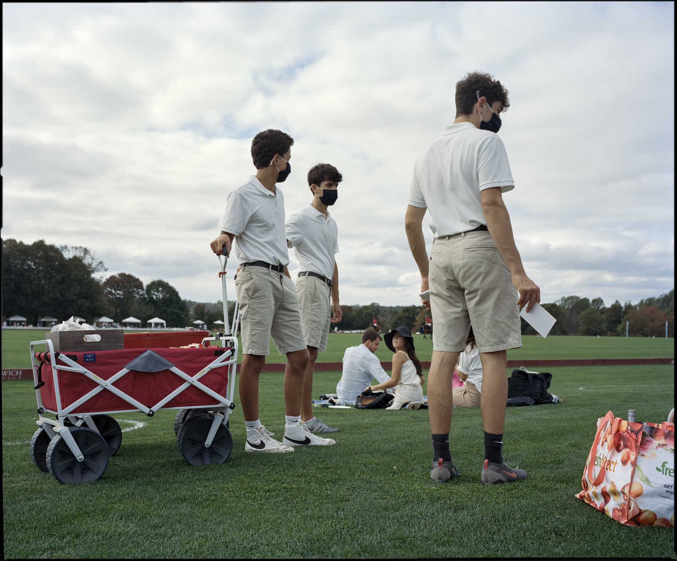 Refreshment wagon, Greenwich Polo Club. Greenwich, Connecticut, USA, 2020.