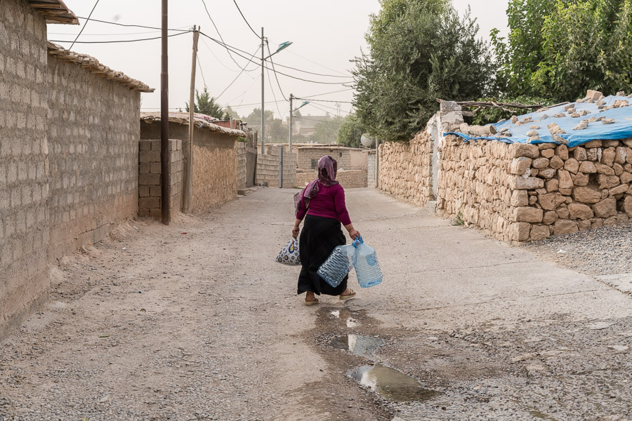 Camp de Maxmur, Irak. l'approvisionnement en eau est un problème pour le camp.